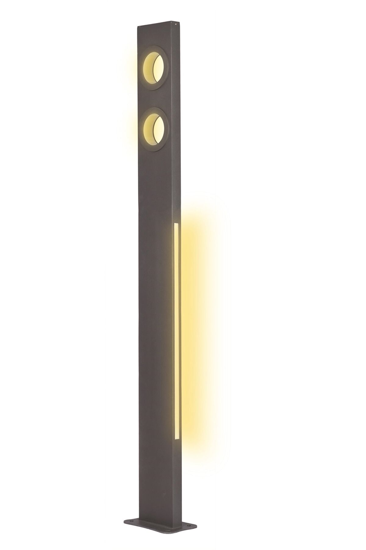 Bahçe Direkleri LED 25W 20x5cm Alüminyum Profil Siyah Dorbien-BDR-68242-BSY