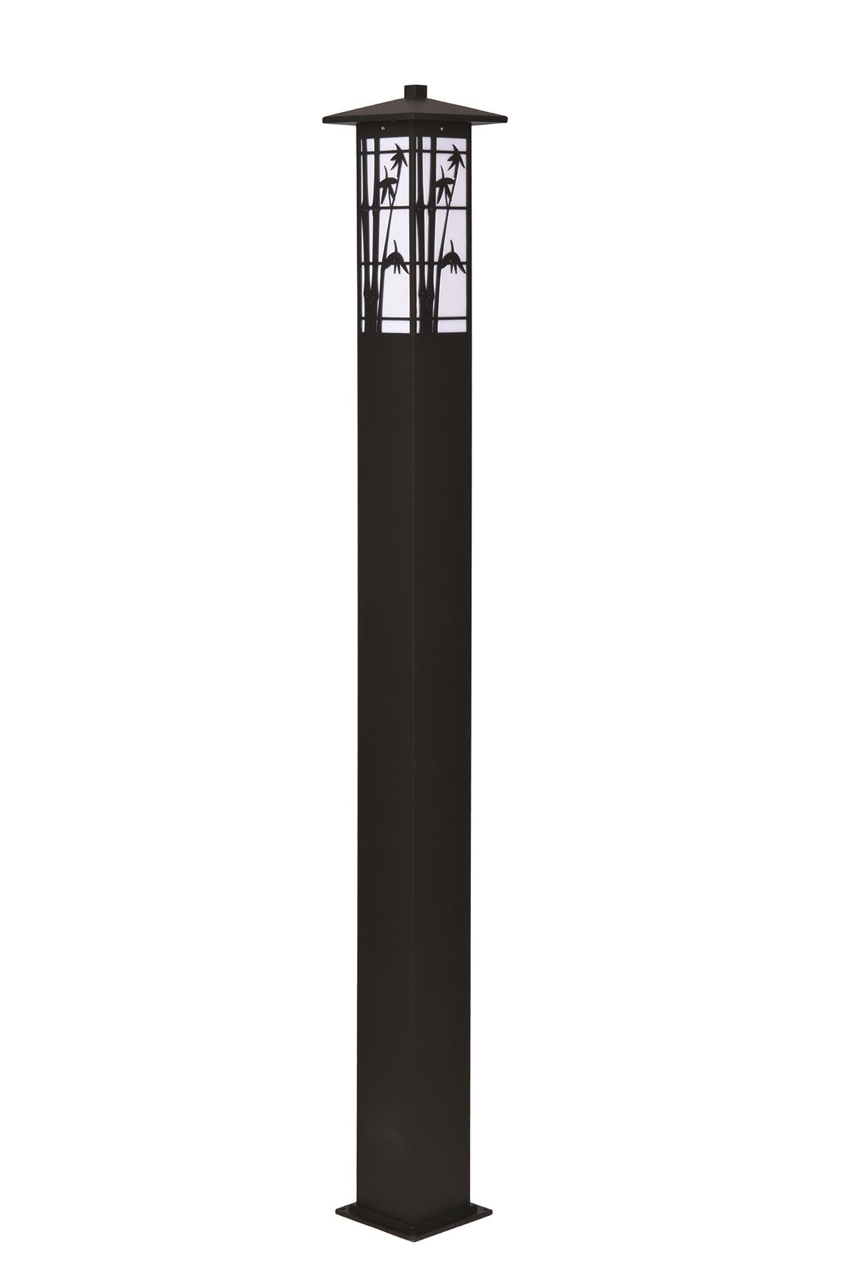 Bahçe Direkleri LED 25W 15x15cm Alüminyum Profil Siyah Dorbien-BDR-68243-BSY