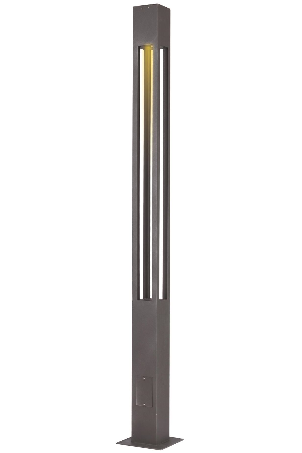 Bahçe Direkleri LED 35W 15x15cm Alüminyum Profil Siyah Dorbien-BDR-68246-BSY