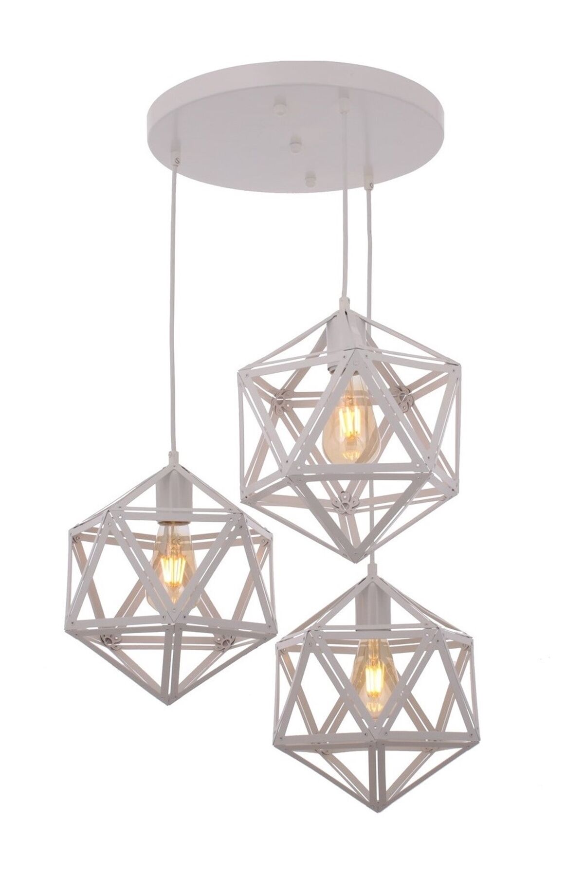 Astral Modern Avize E27 36W 35cm Metal Beyaz Avonni-AV-65032-3T-BBY