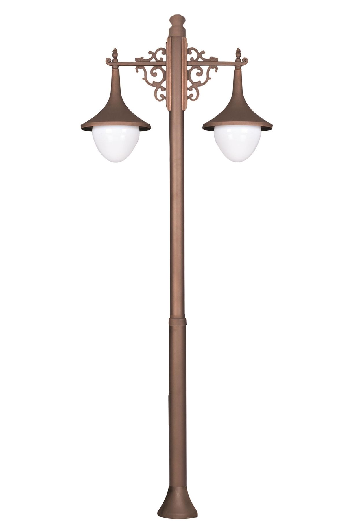 Bahçe Direkleri E27 24W 120cm Çelik Boru Kahverengi Dorbien-BDR-68280-2BKR-M2