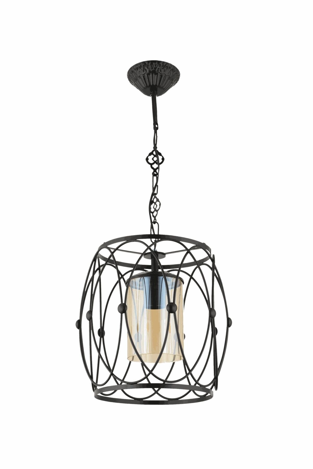Meta Modern Avize E27 12W 30cm Metal Eskitme/Siyah Dorbien-AV-65074-BSY