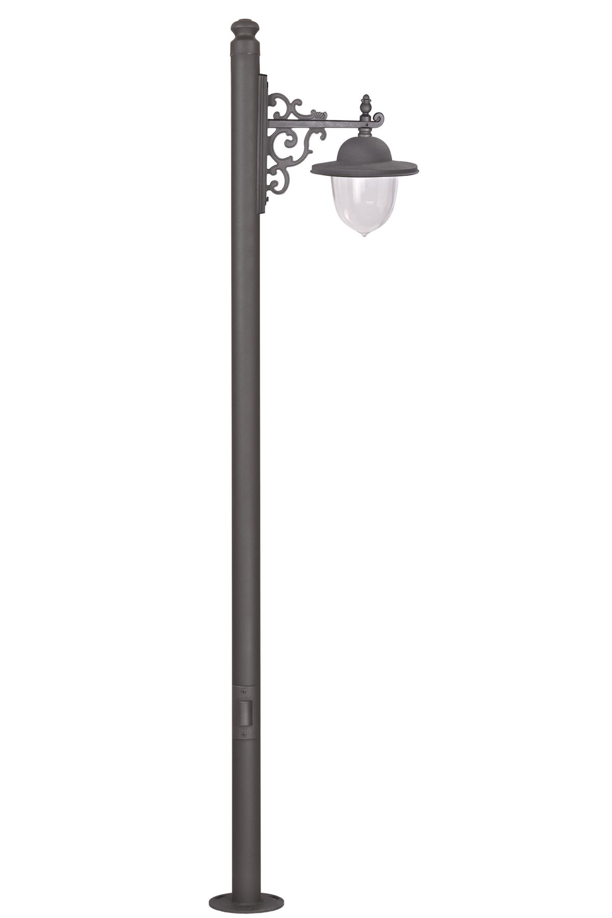 Bahçe Direkleri E27 12W 60cm Çelik Boru Siyah Dorbien-BDR-68286-BSY