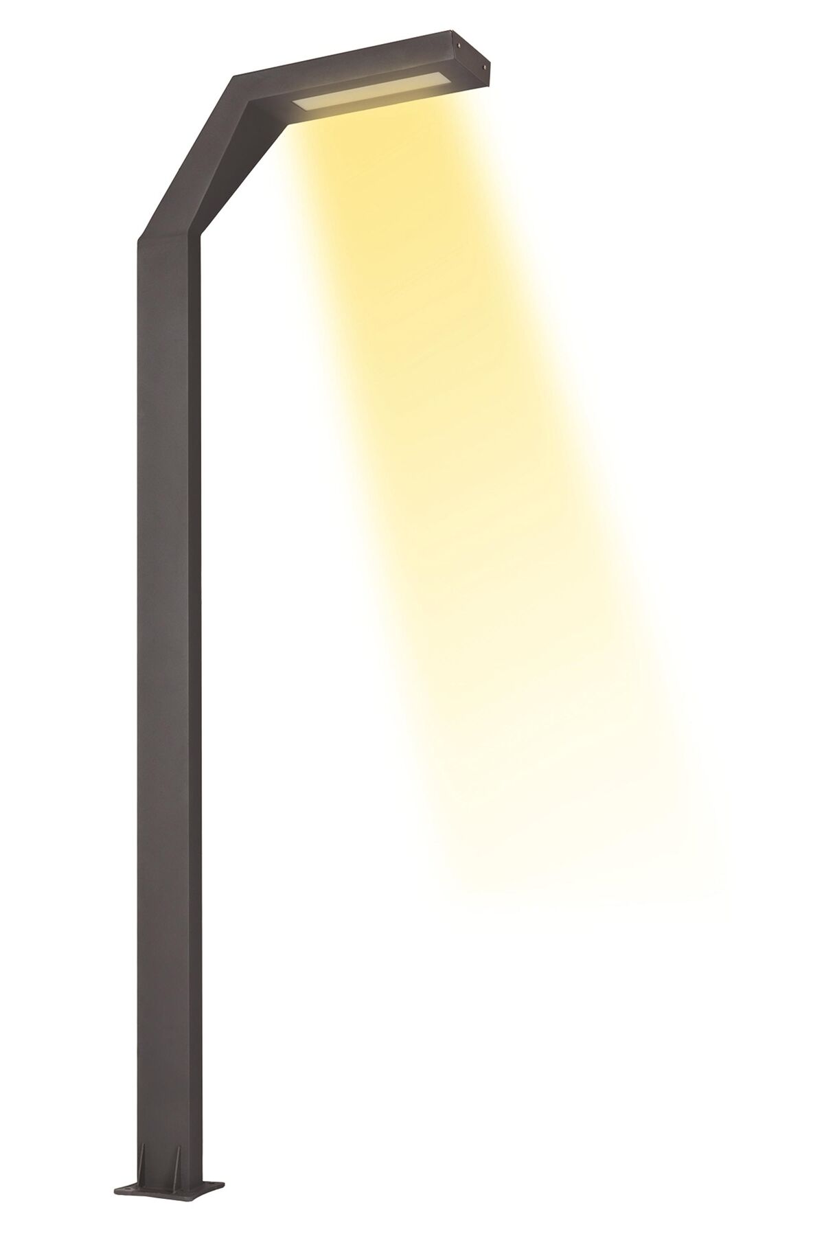 Bahçe Direkleri LED 30W 15x8cm Alüminyum Profil Siyah Dorbien-BDR-68289-BSY