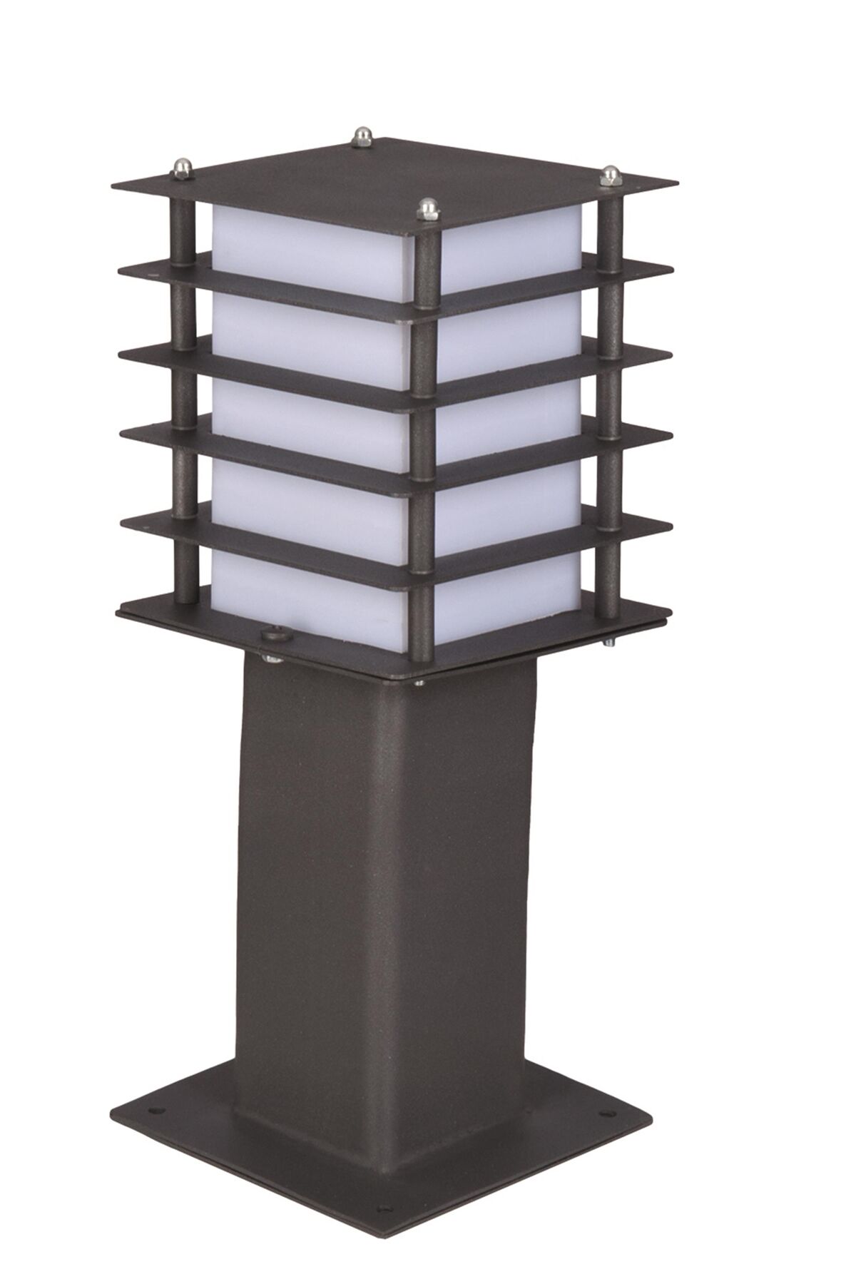 Bahçe Set Üstü Aydınlatma E27 12W 14x14cm Metal Siyah Dorbien-BSU-68267-BSY-K