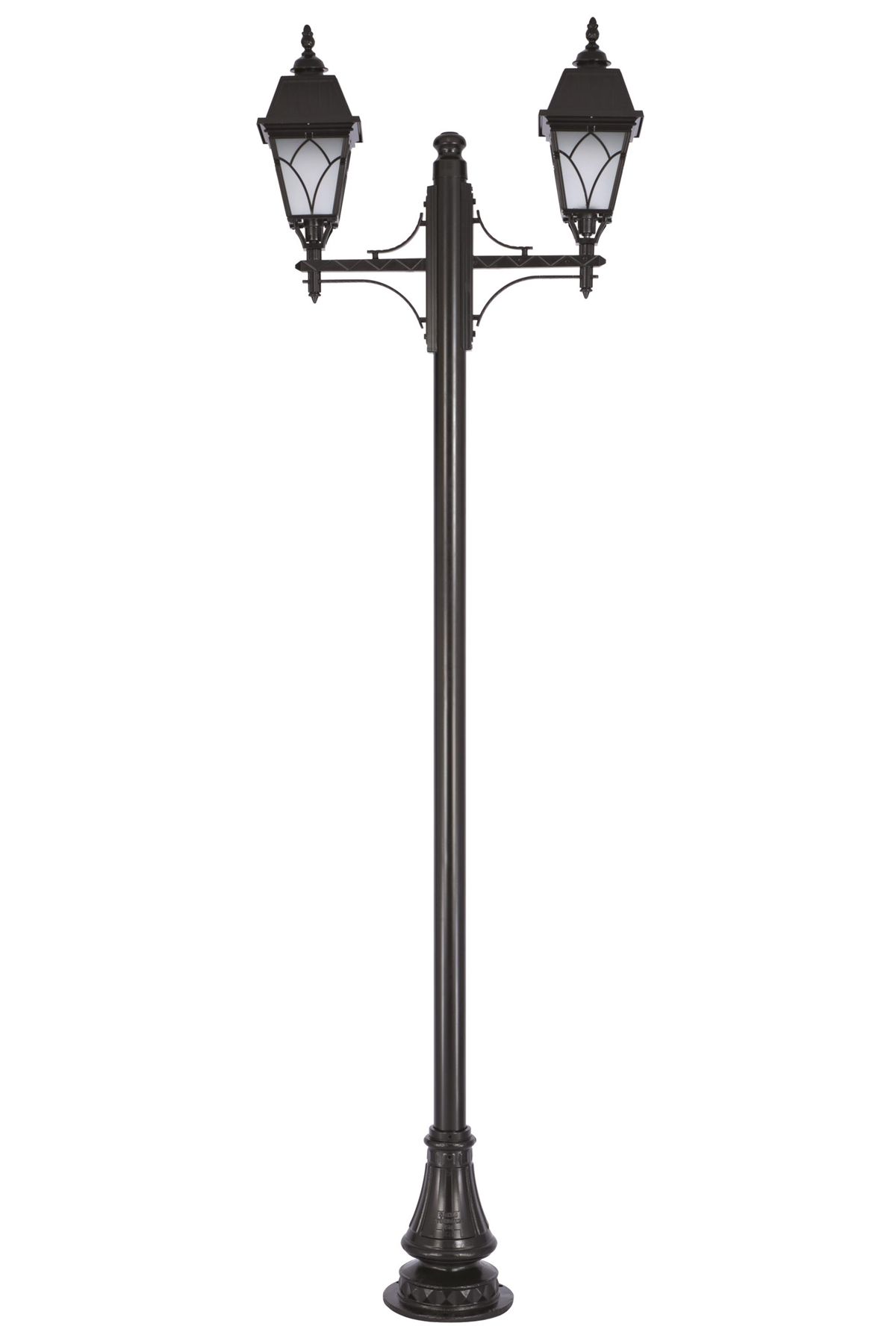 Bahçe Direkleri E27 24W 90x30cm Alüminyum Siyah Dorbien-BDR-68038-2BSY-M1-OP