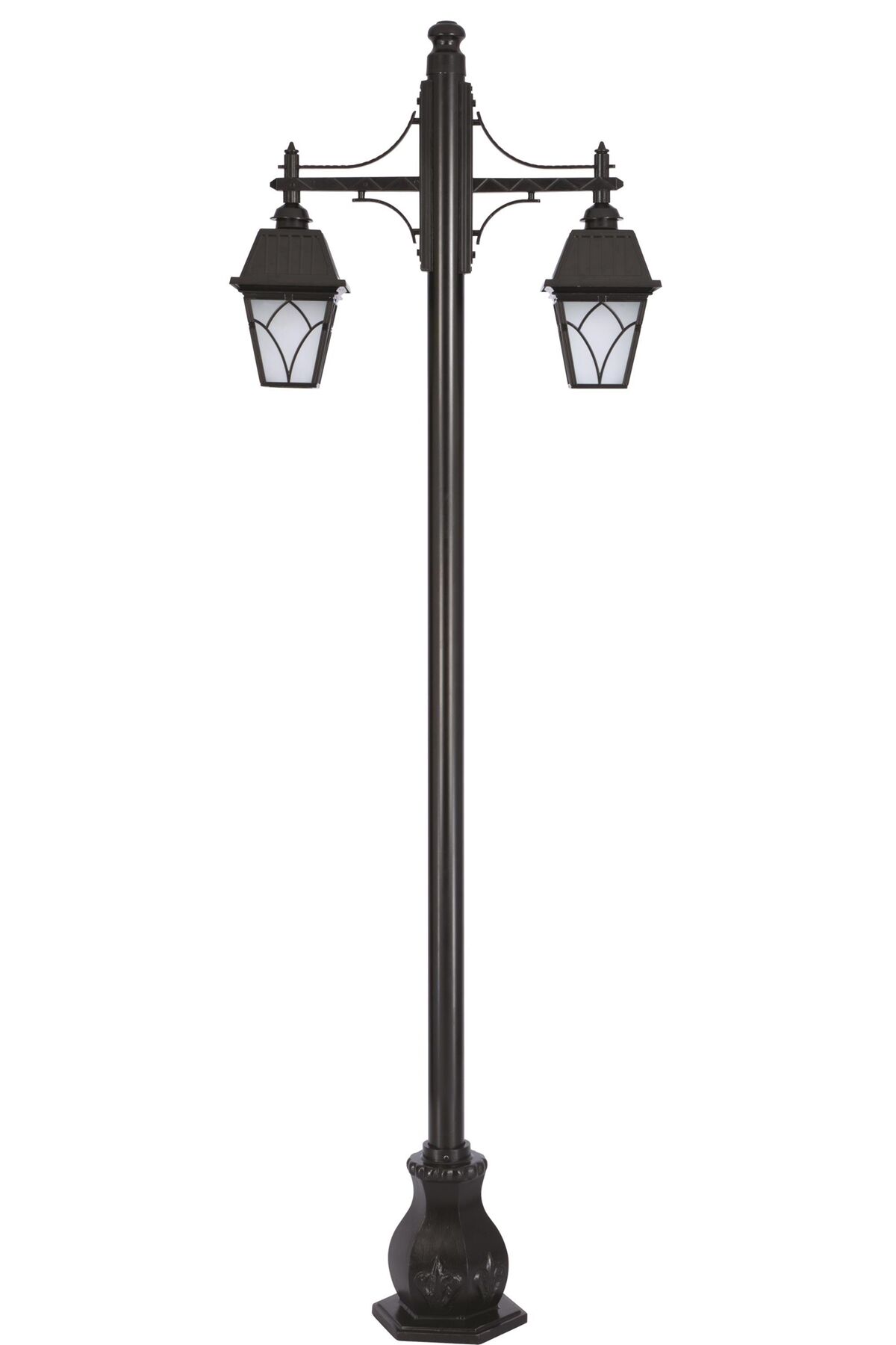 Bahçe Direkleri E27 24W 90x30cm Alüminyum Siyah Dorbien-BDR-68038-2BSY-M3-OP