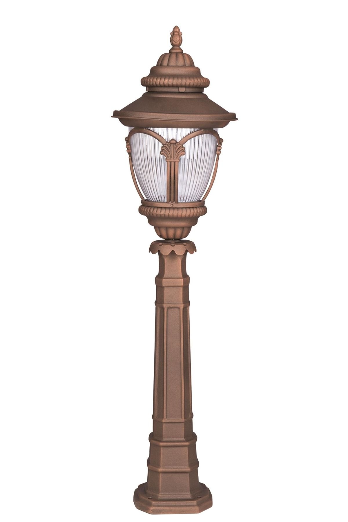 Bahçe Set Üstü Aydınlatma E27 12W 25cm Çelik Boru Kahverengi Dorbien-BSU-68277-BKR-M1-K