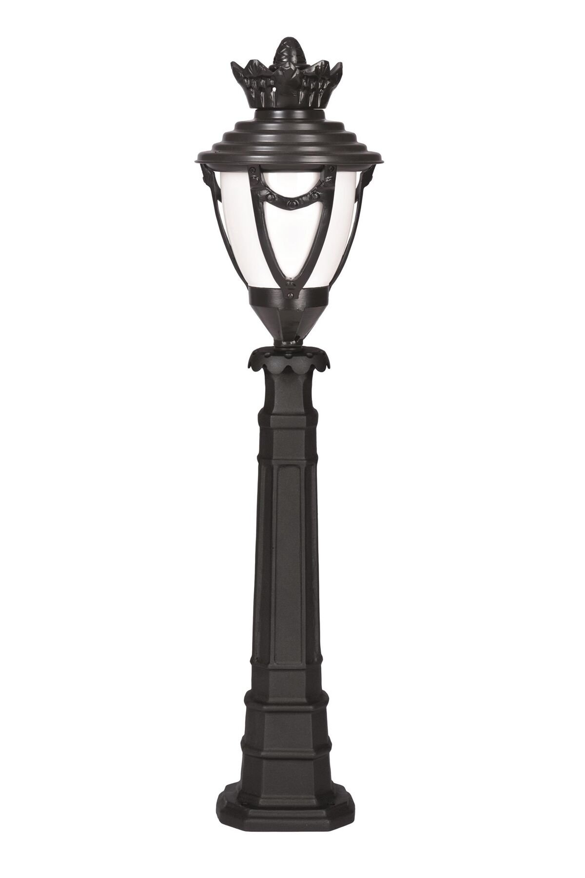 Bahçe Set Üstü Aydınlatma E27 12W 25cm Alüminyum Siyah Dorbien-BSU-68281-BSY-B
