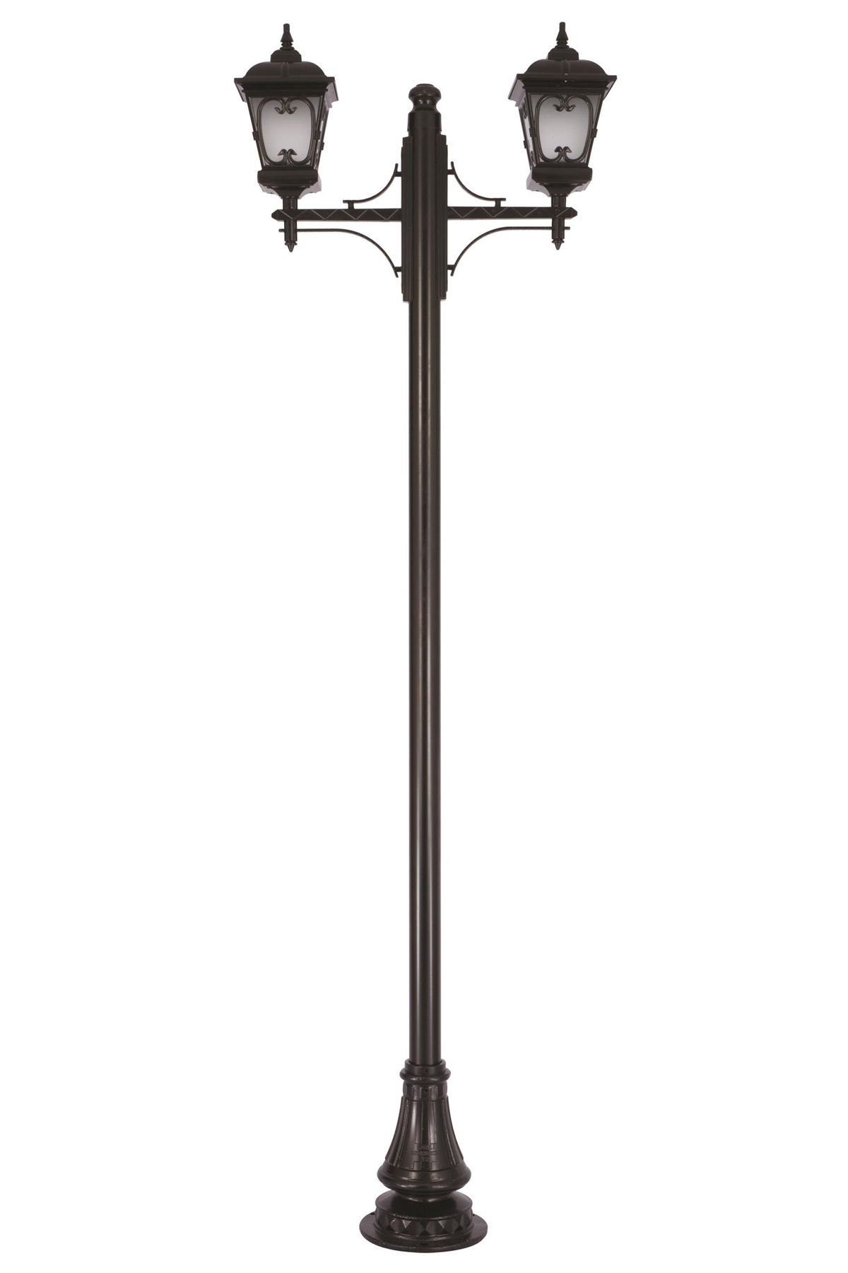Bahçe Direkleri E27 24W 90x23cm Alüminyum Siyah Dorbien-BDR-68044-2BSY-M1-OP