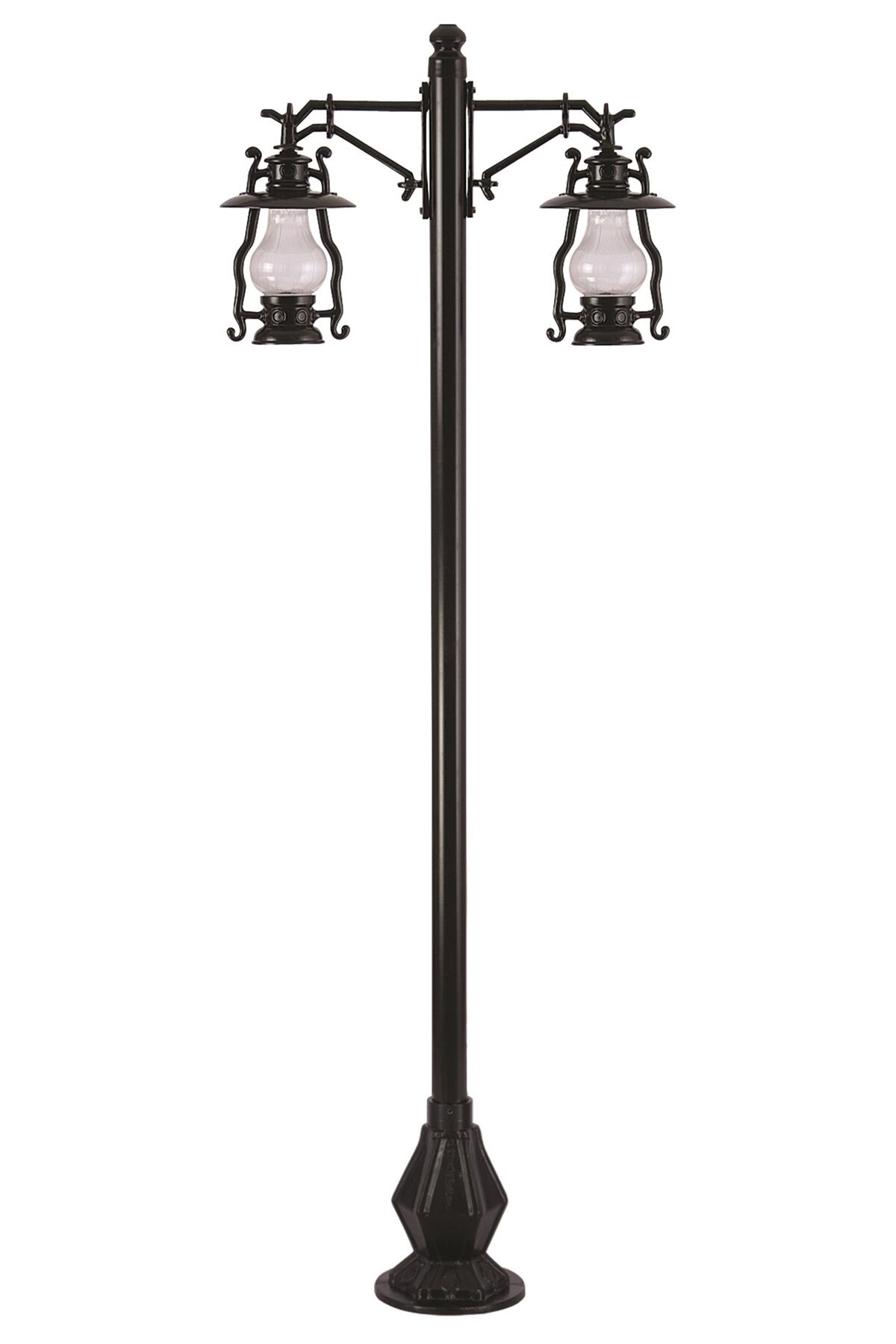 Bahçe Direkleri E27 24W 90x30cm Alüminyum Siyah Dorbien-BDR-68047-2BSY-M1-OP