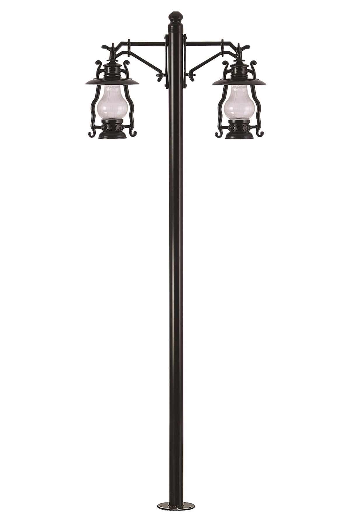 Bahçe Direkleri E27 24W 90x30cm Alüminyum Siyah Dorbien-BDR-68047-2BSY-M2-OP