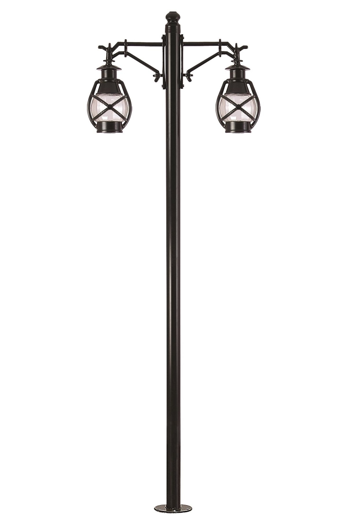 Bahçe Direkleri E27 24W 70x22cm Alüminyum Siyah Dorbien-BDR-68048-2BSY-M3-OP