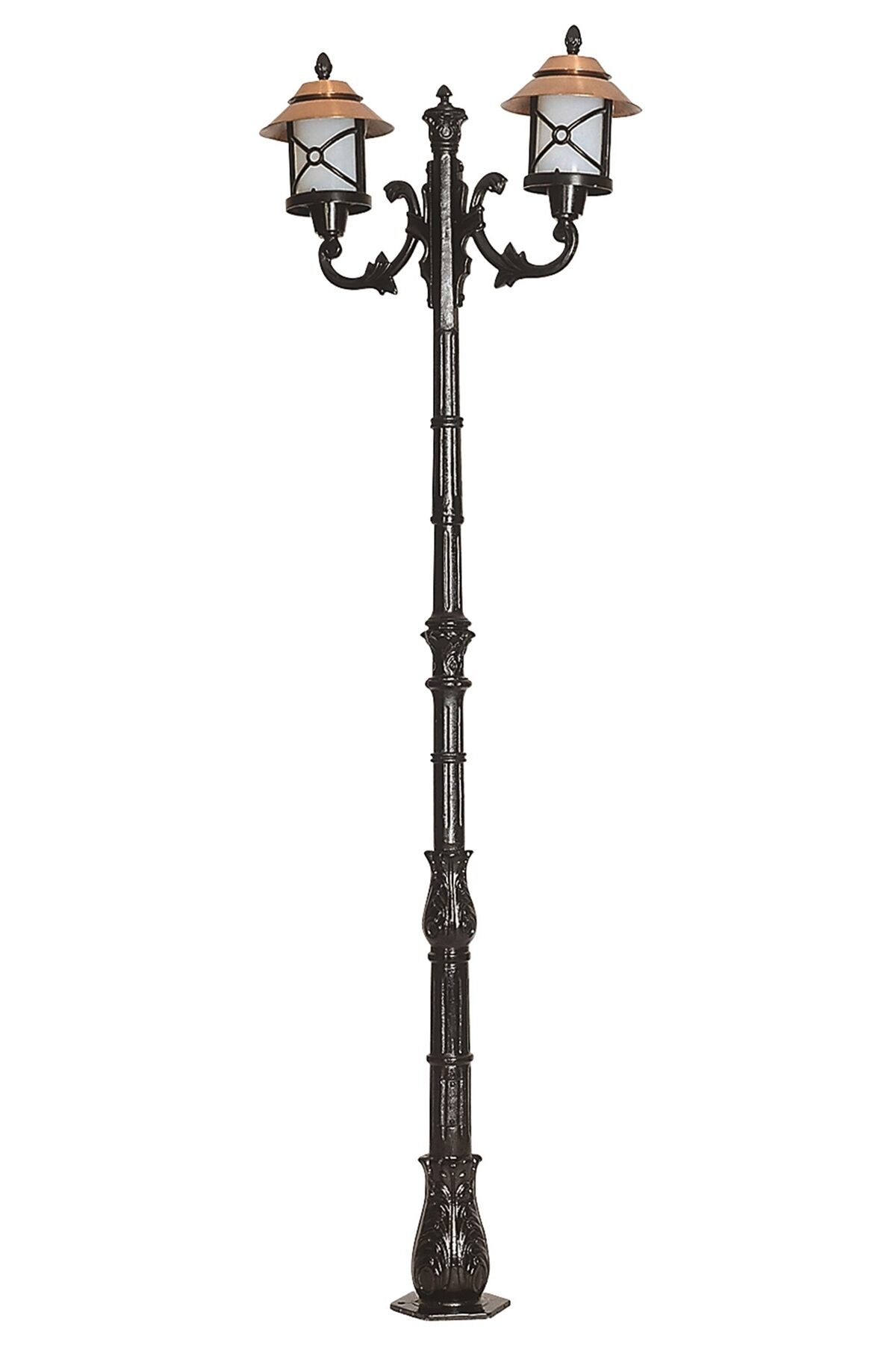 Bahçe Direkleri E27 24W 80cm Alüminyum Kahverengi/Siyah Dorbien-BDR-68049-2BKR-M2-OP
