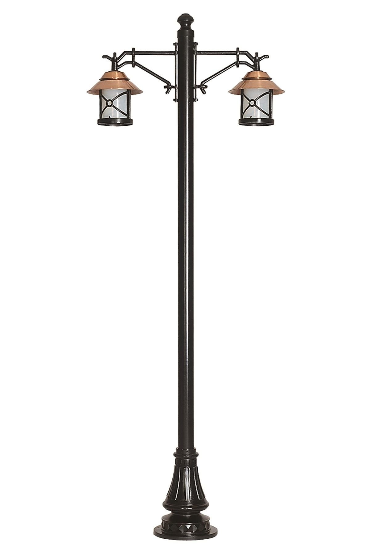 Bahçe Direkleri E27 24W 90x30cm Alüminyum Kahverengi/Siyah Dorbien-BDR-68049-2BKR-M3-OP