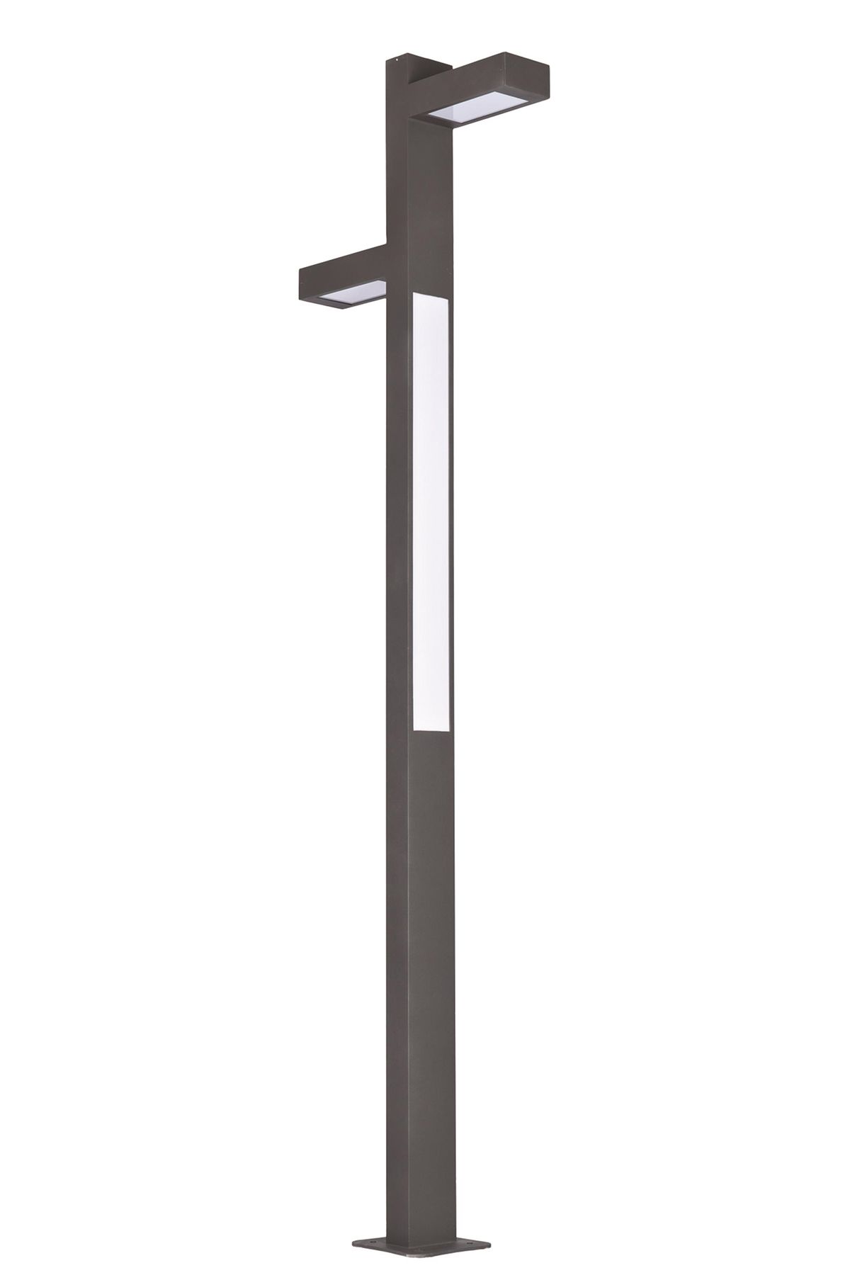 Bahçe Direkleri LED 30W 15x8cm Alüminyum Profil Siyah Dorbien-BDR-68234-BSY-LED