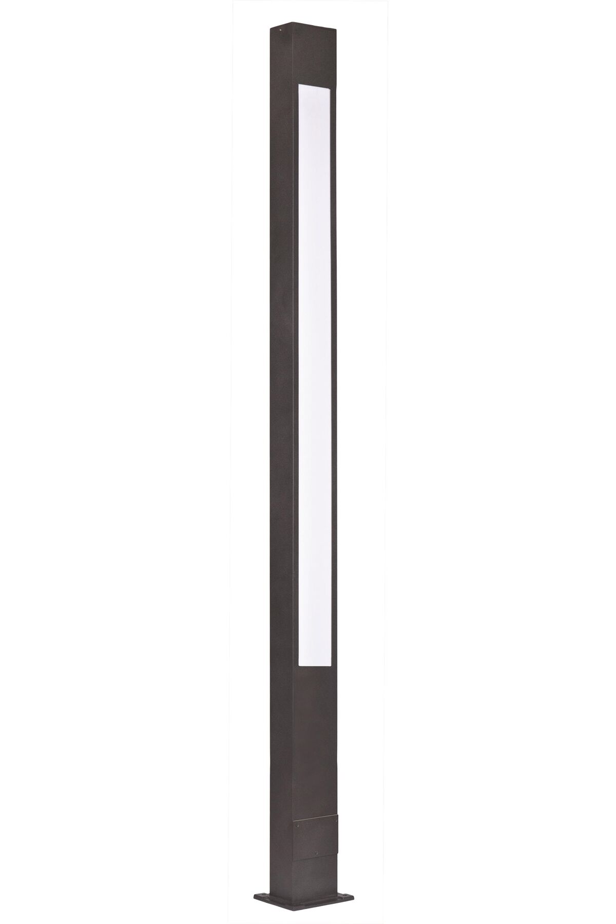 Bahçe Direkleri LED 50W 15x10cm Alüminyum Profil Siyah Dorbien-BDR-68263-BSY-M1