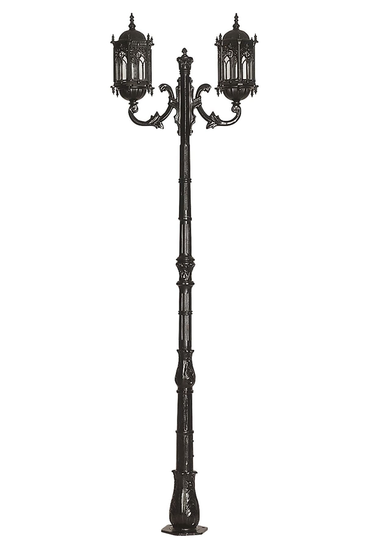 Bahçe Direkleri E27 24W 75cm Alüminyum Siyah Dorbien-BDR-68051-2BSY-M2