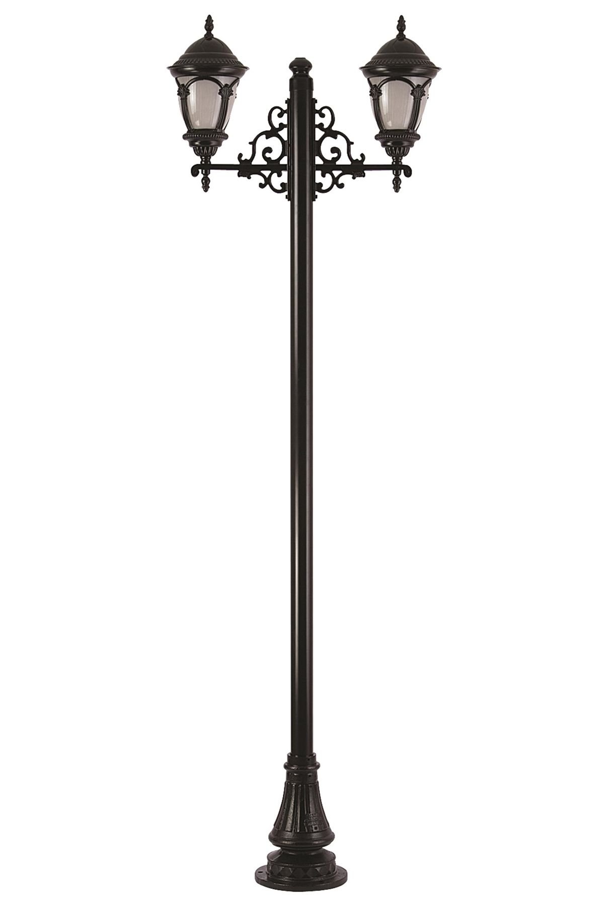 Bahçe Direkleri E27 24W 90x25cm Alüminyum Siyah Dorbien-BDR-68052-2BSY-M1