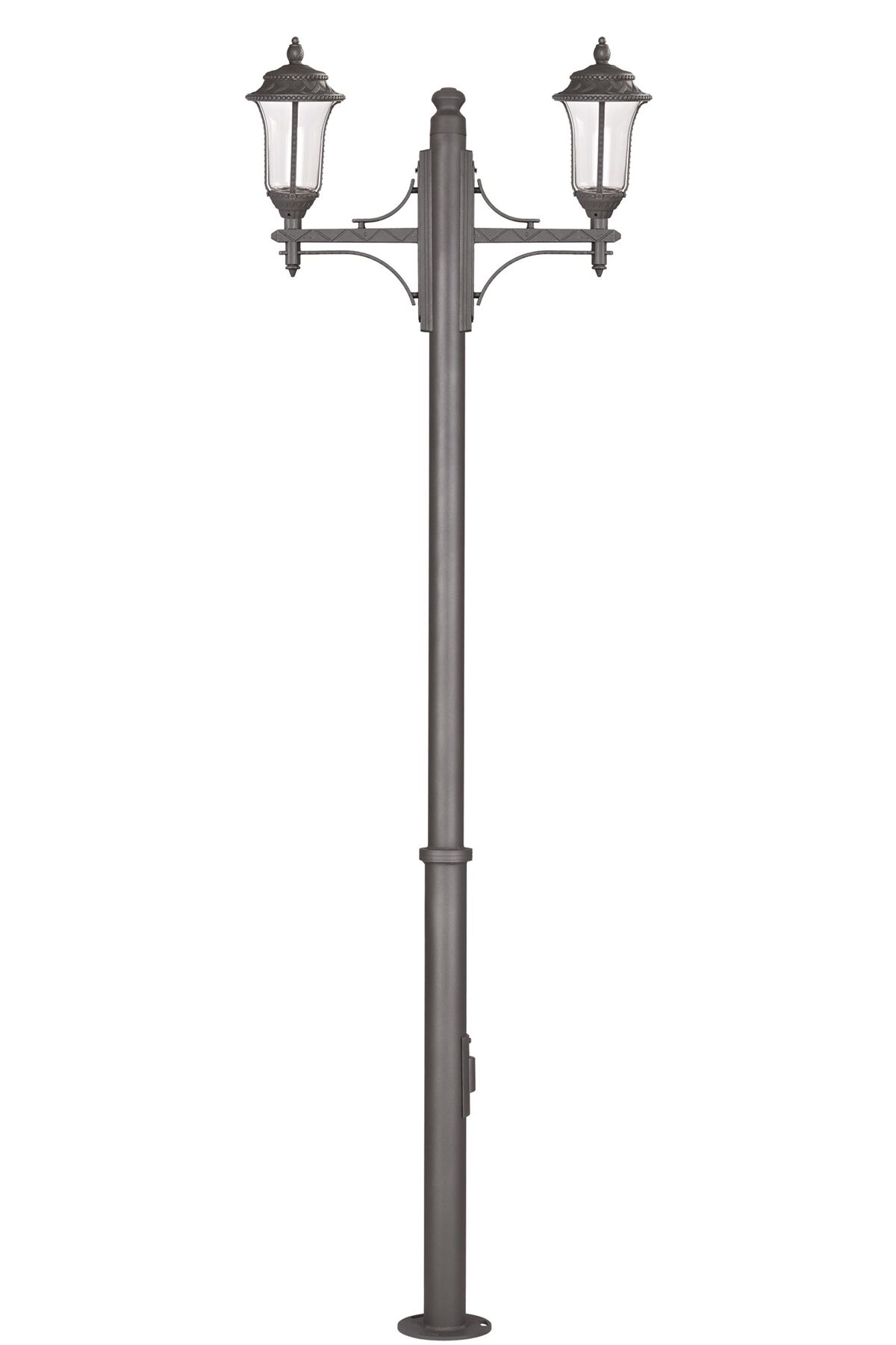Bahçe Direkleri E27 24W 90cm Çelik Boru Siyah Dorbien-BDR-68284-BBSY-M2