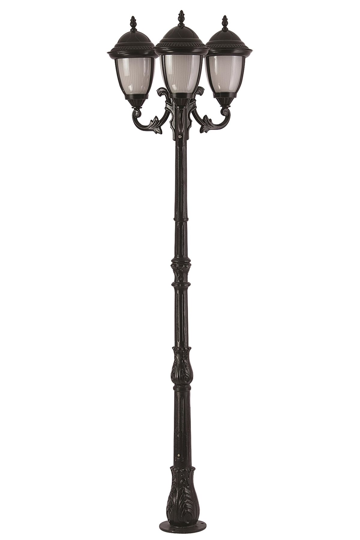 Bahçe Direkleri E27 36W 75cm Alüminyum Siyah Dorbien-BDR-68053-3BSY