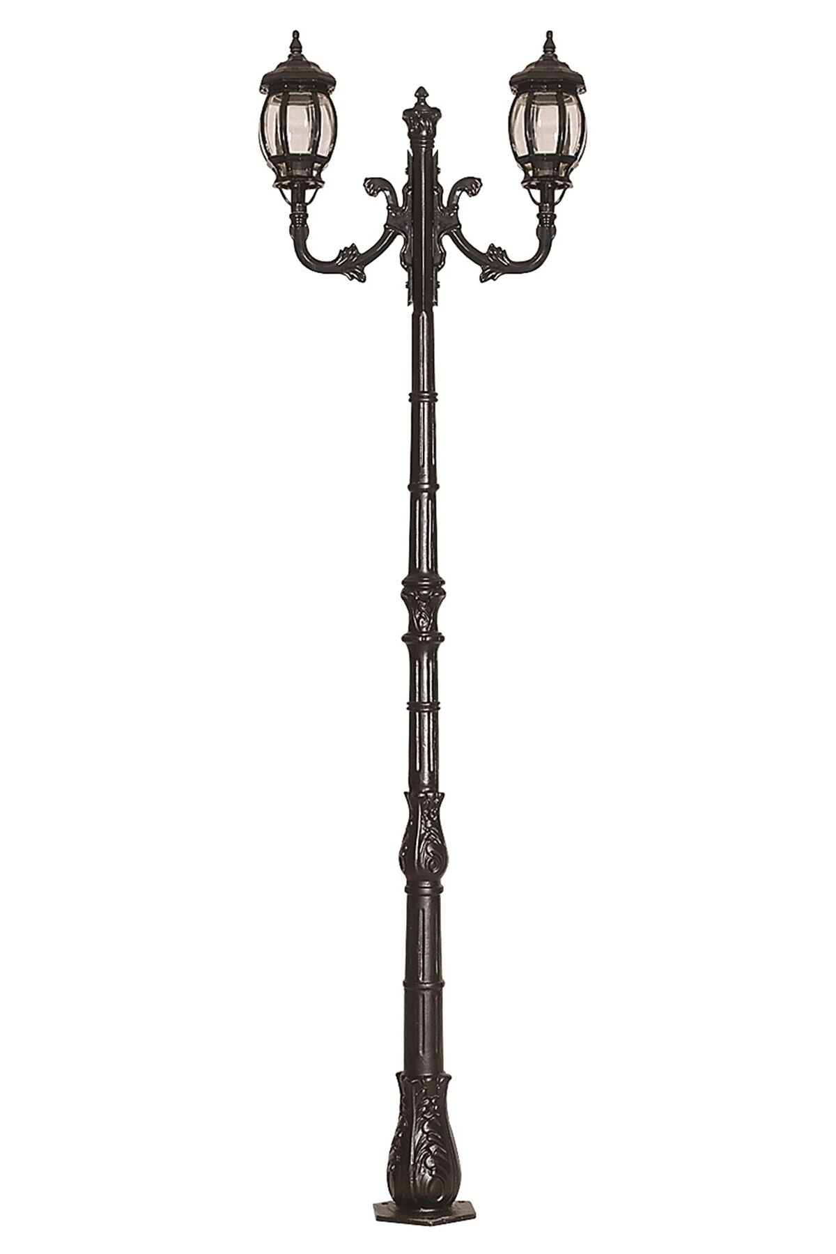Bahçe Direkleri E27 24W 85cm Alüminyum Siyah Dorbien-BDR-68063-2BSY-M1
