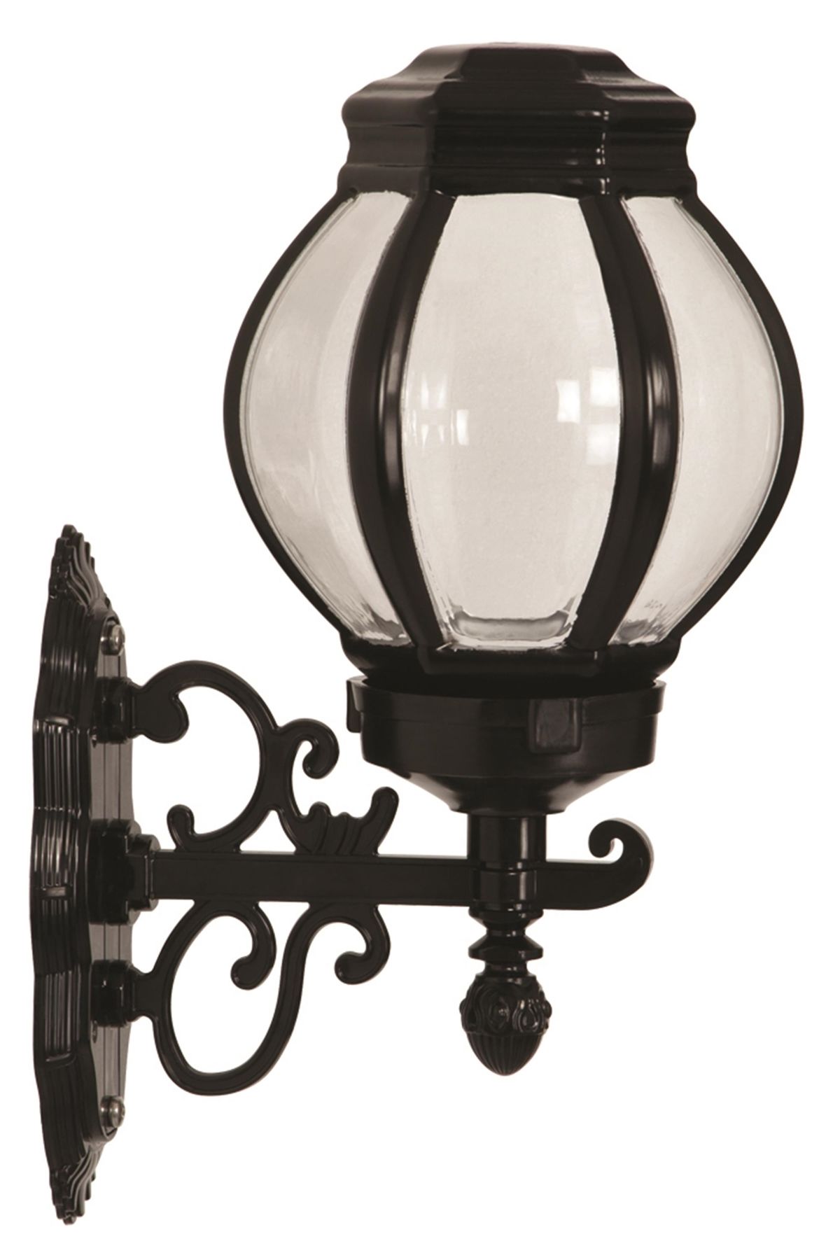 Bahçe Aplik E27 12W 26x23cm ABS Siyah Dorbien-BAP-68195-BSY-M1-OP