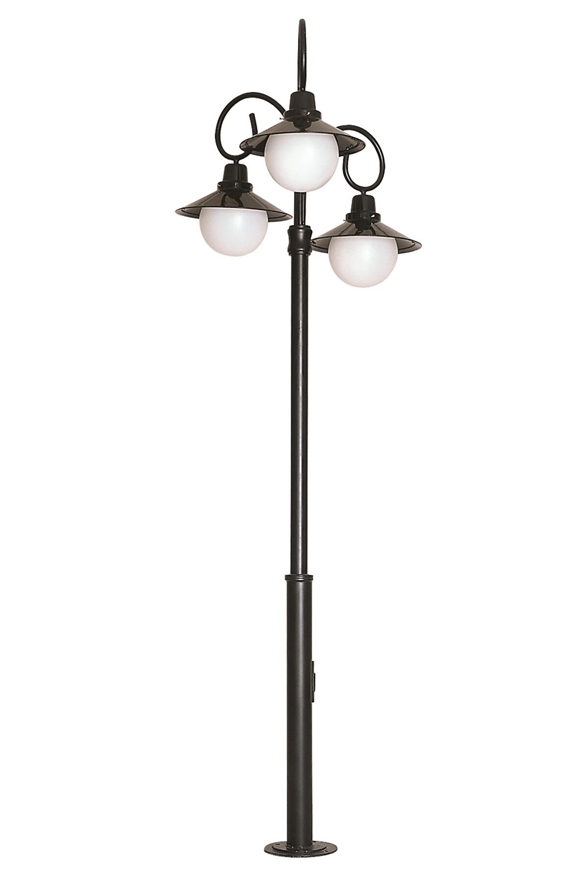 Bahçe Direkleri E27 36W 95cm Alüminyum Siyah Dorbien-BDR-68084-3BSY