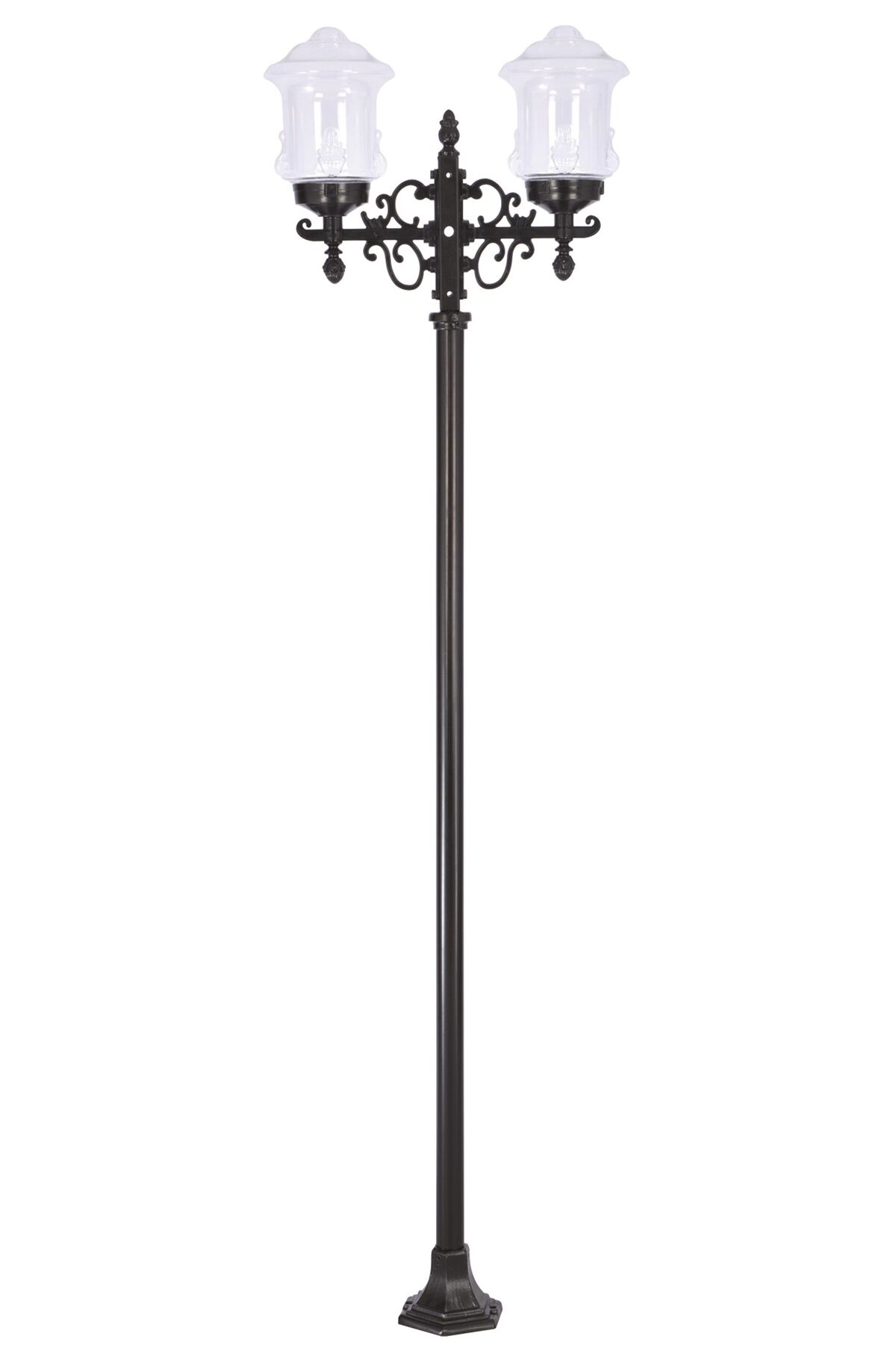 Bahçe Direkleri E27 24W 50x22cm Çelik Boru Siyah Dorbien-BDR-68214-2BSY-M1