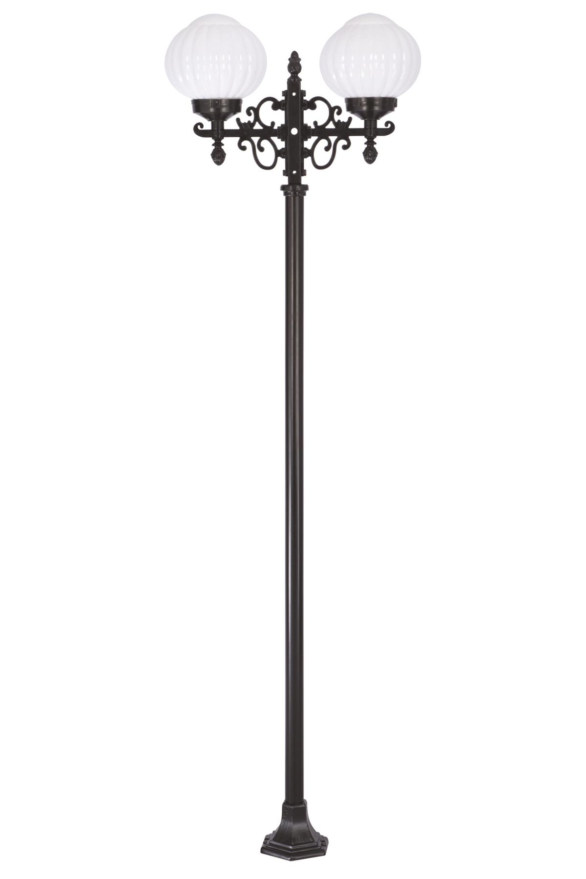 Bahçe Direkleri E27 24W 50x22cm Çelik Boru Siyah Dorbien-BDR-68214-2BSY-M4