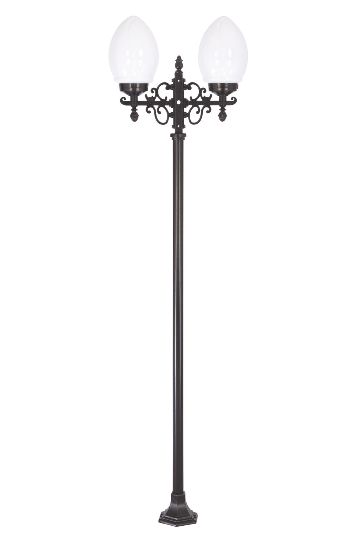 Bahçe Direkleri E27 24W 50x20cm Çelik Boru Siyah Dorbien-BDR-68214-2BSY-M5