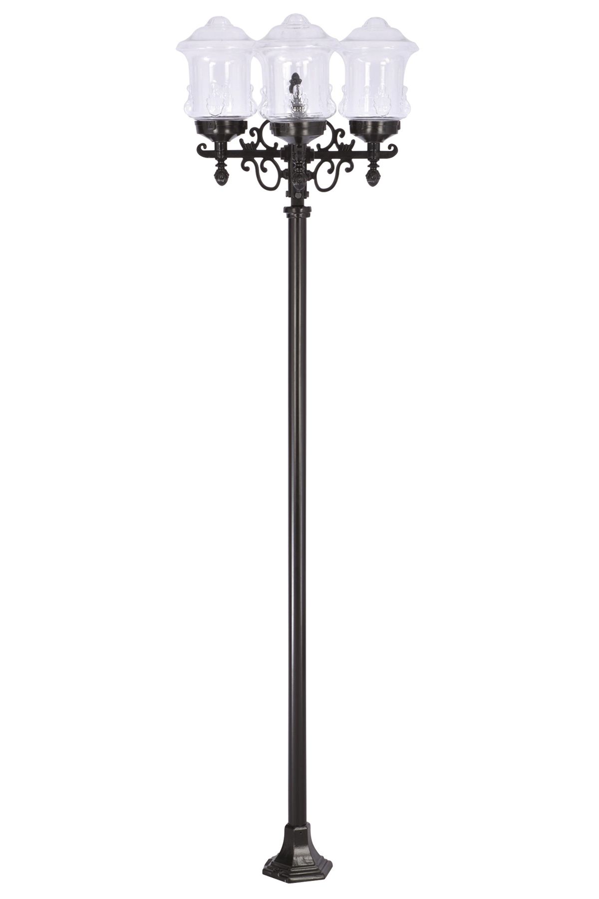 Bahçe Direkleri E27 48W 50cm Çelik Boru Siyah Dorbien-BDR-68214-4BSY-M1