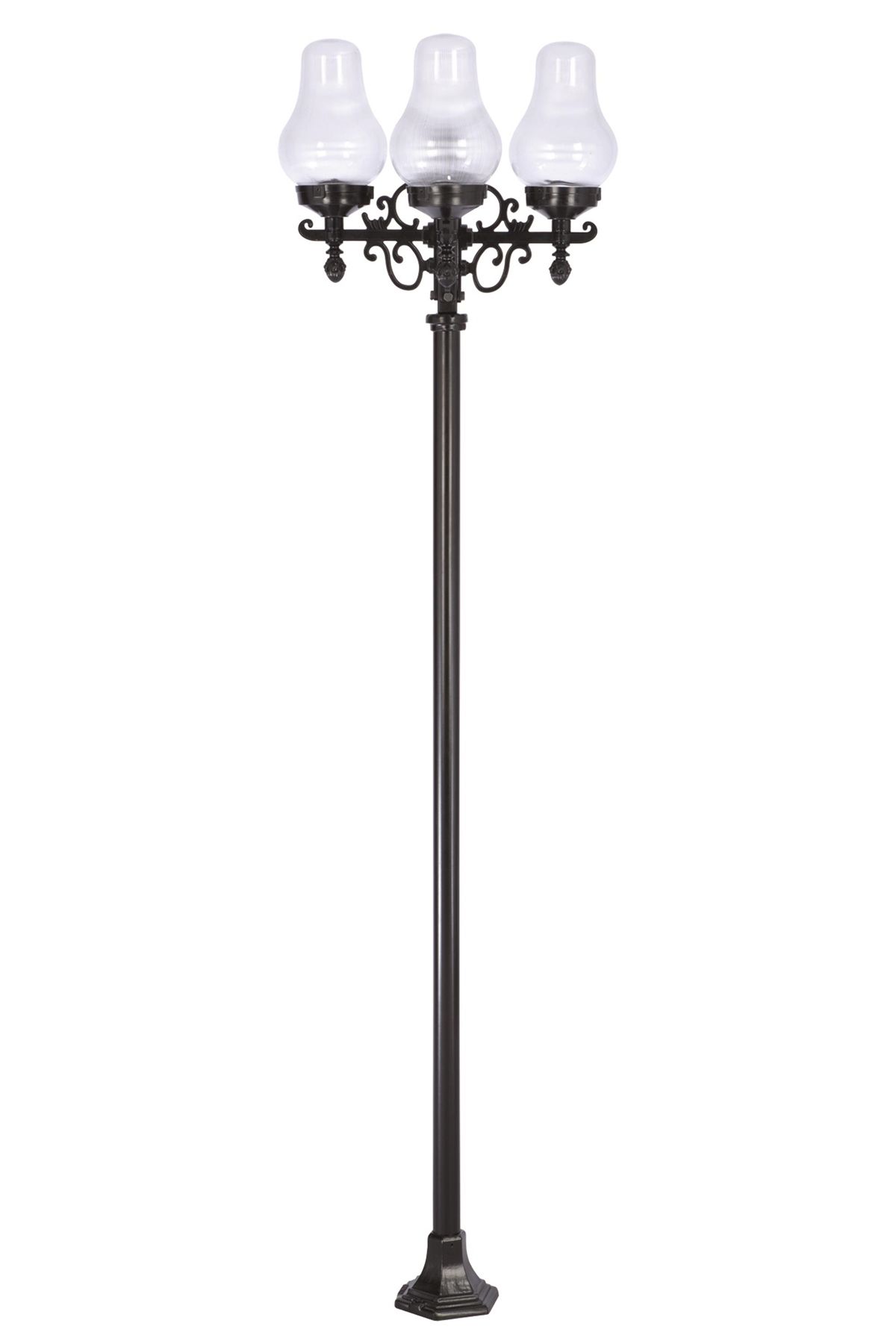 Bahçe Direkleri E27 48W 50cm Çelik Boru Siyah Dorbien-BDR-68214-4BSY-M2
