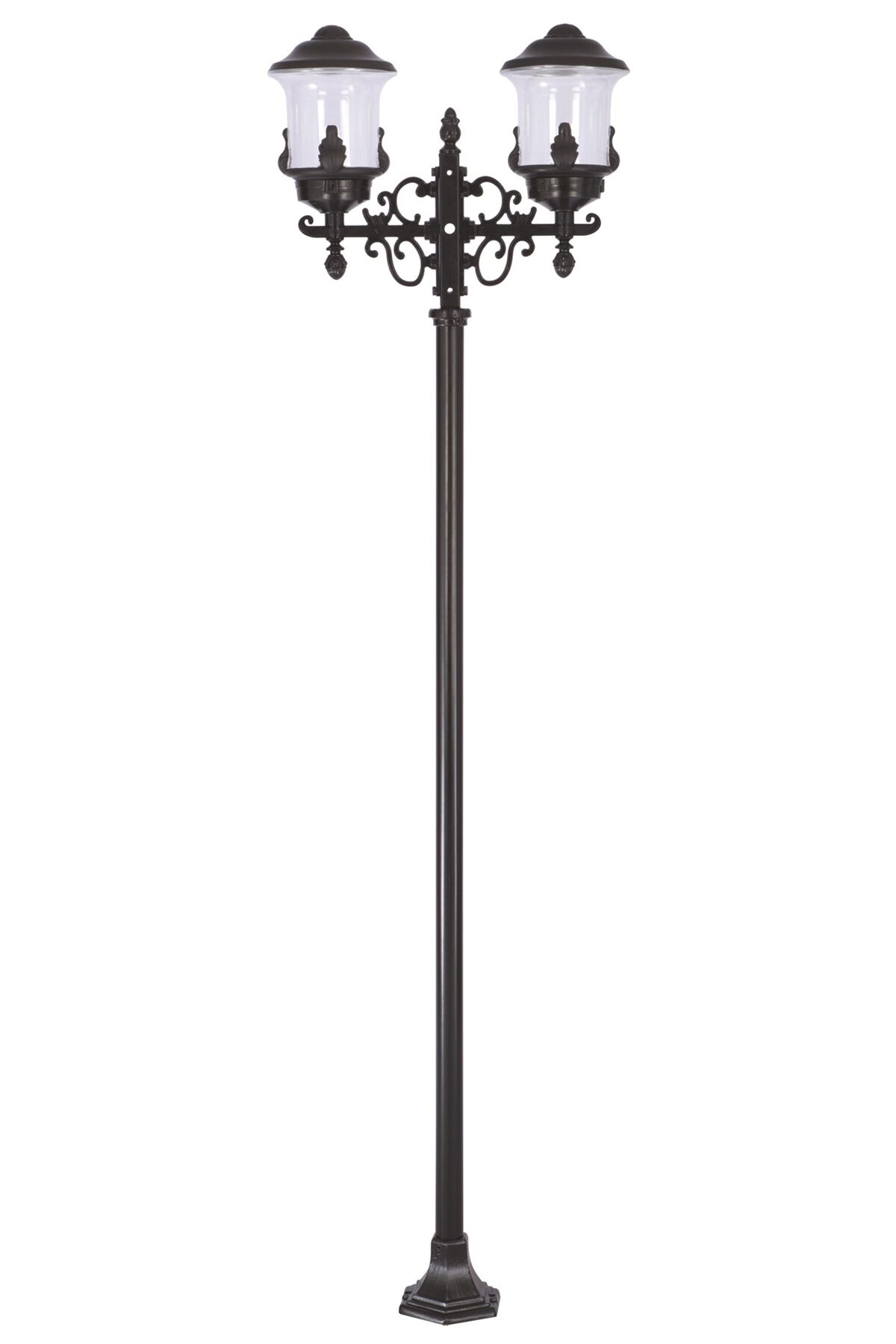 Bahçe Direkleri E27 24W 50x20cm Çelik Boru Siyah Dorbien-BDR-68215-2BSY-M1
