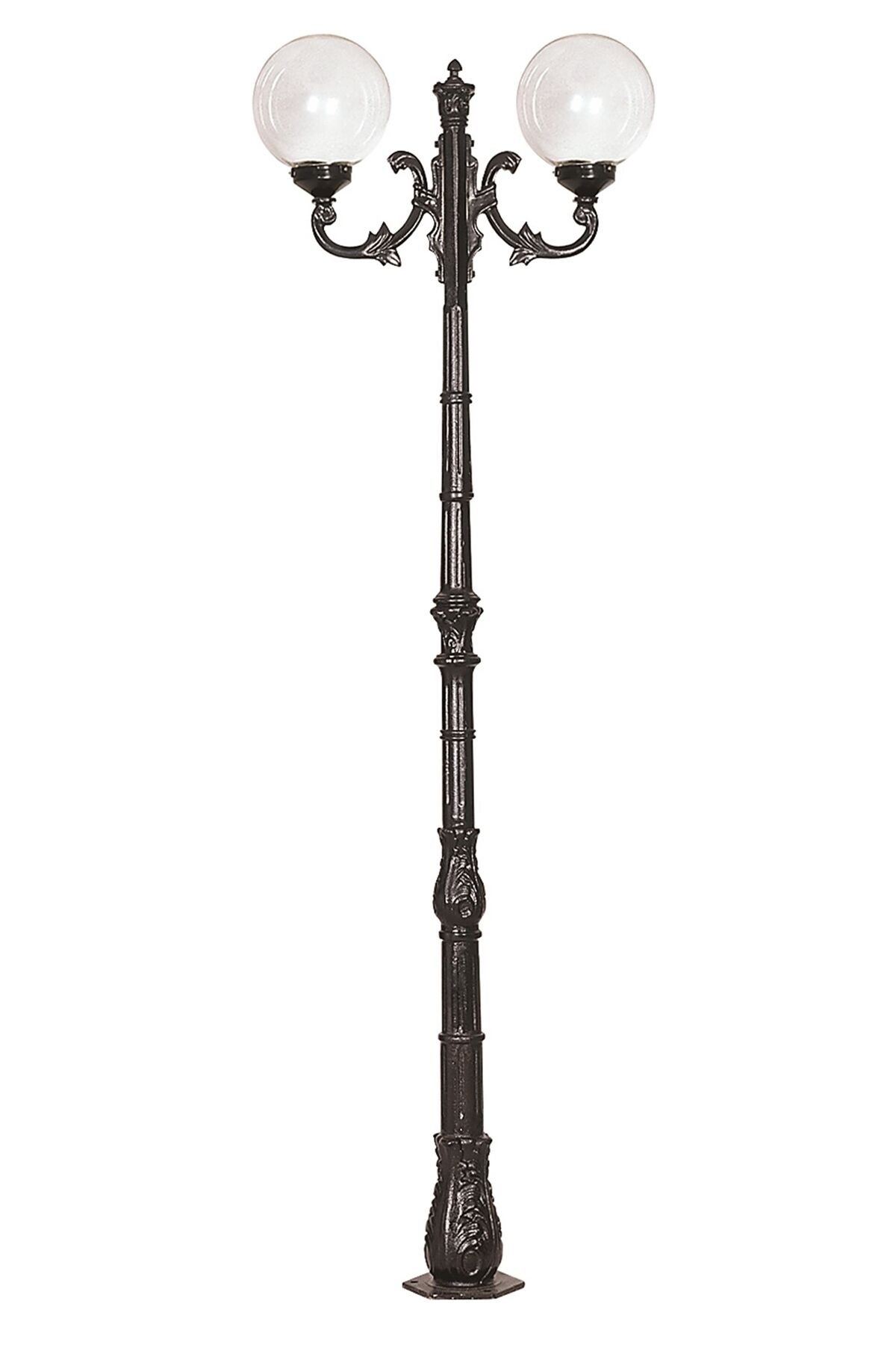 Bahçe Direkleri E27 24W 75cm Alüminyum Siyah Dorbien-BDR-68094-2BSY-M2-OP