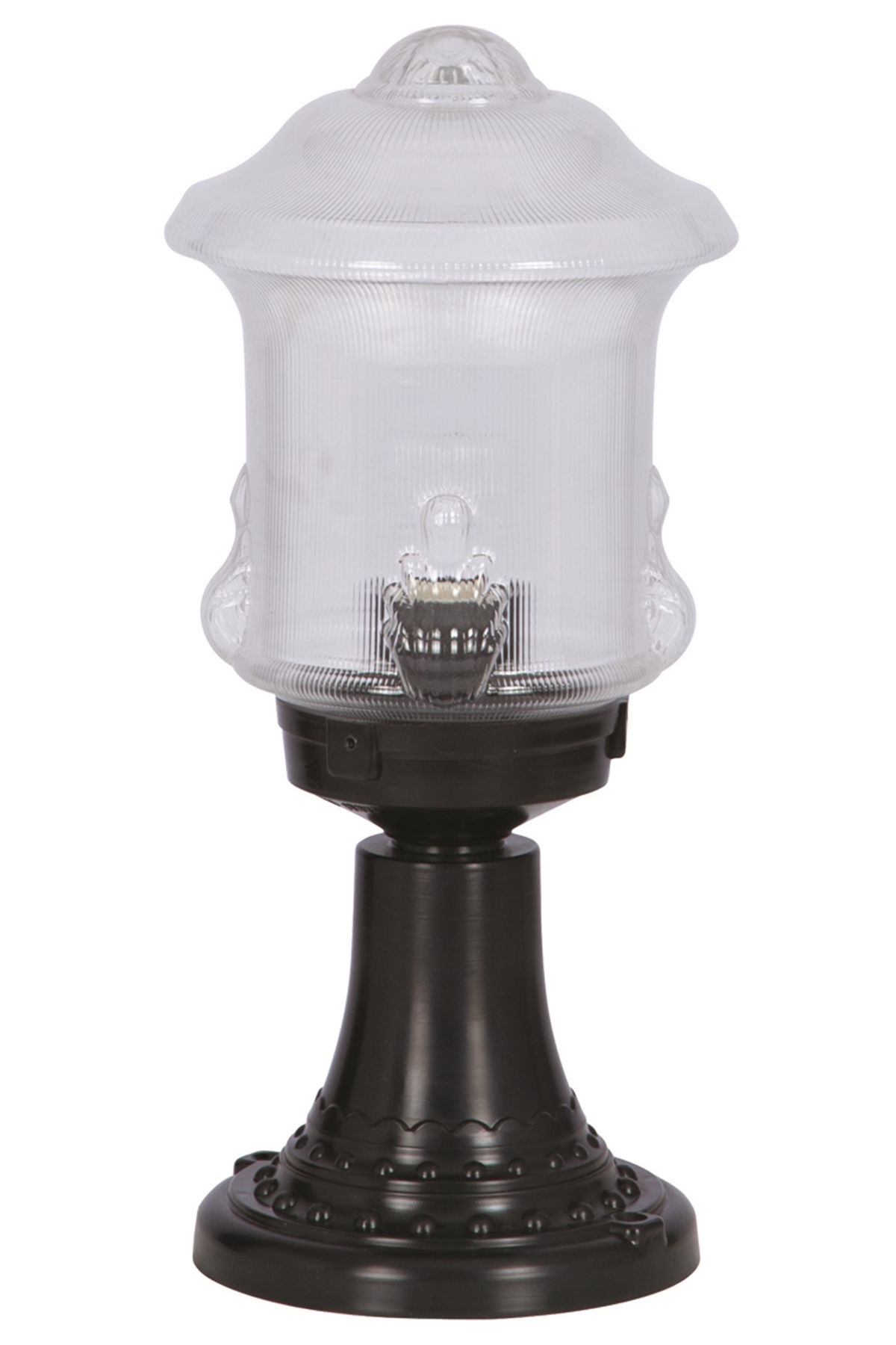 Bahçe Set Üstü Aydınlatma E27 12W 20cm ABS Siyah Dorbien-BSU-68189-BSY-M4-K