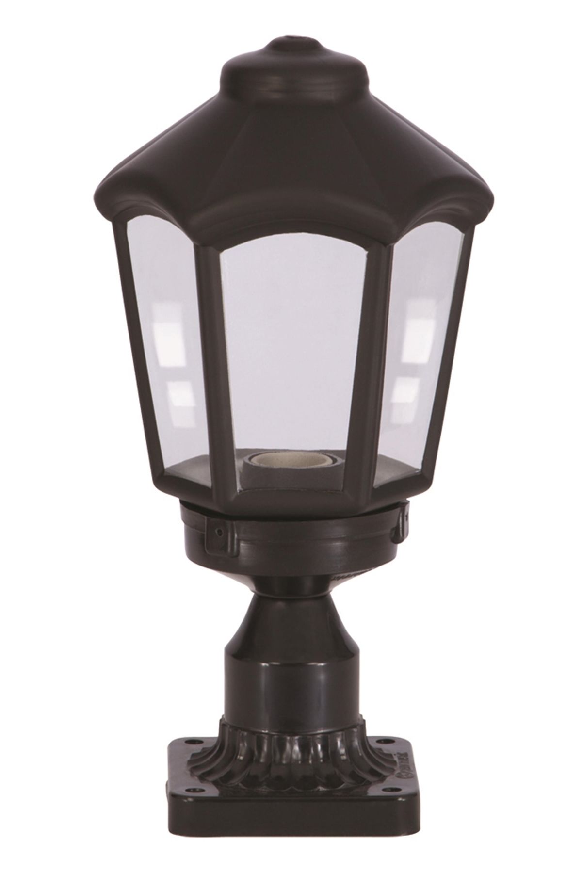 Bahçe Set Üstü Aydınlatma E27 12W 20cm ABS Siyah Dorbien-BSU-68196-BSY-M2-K