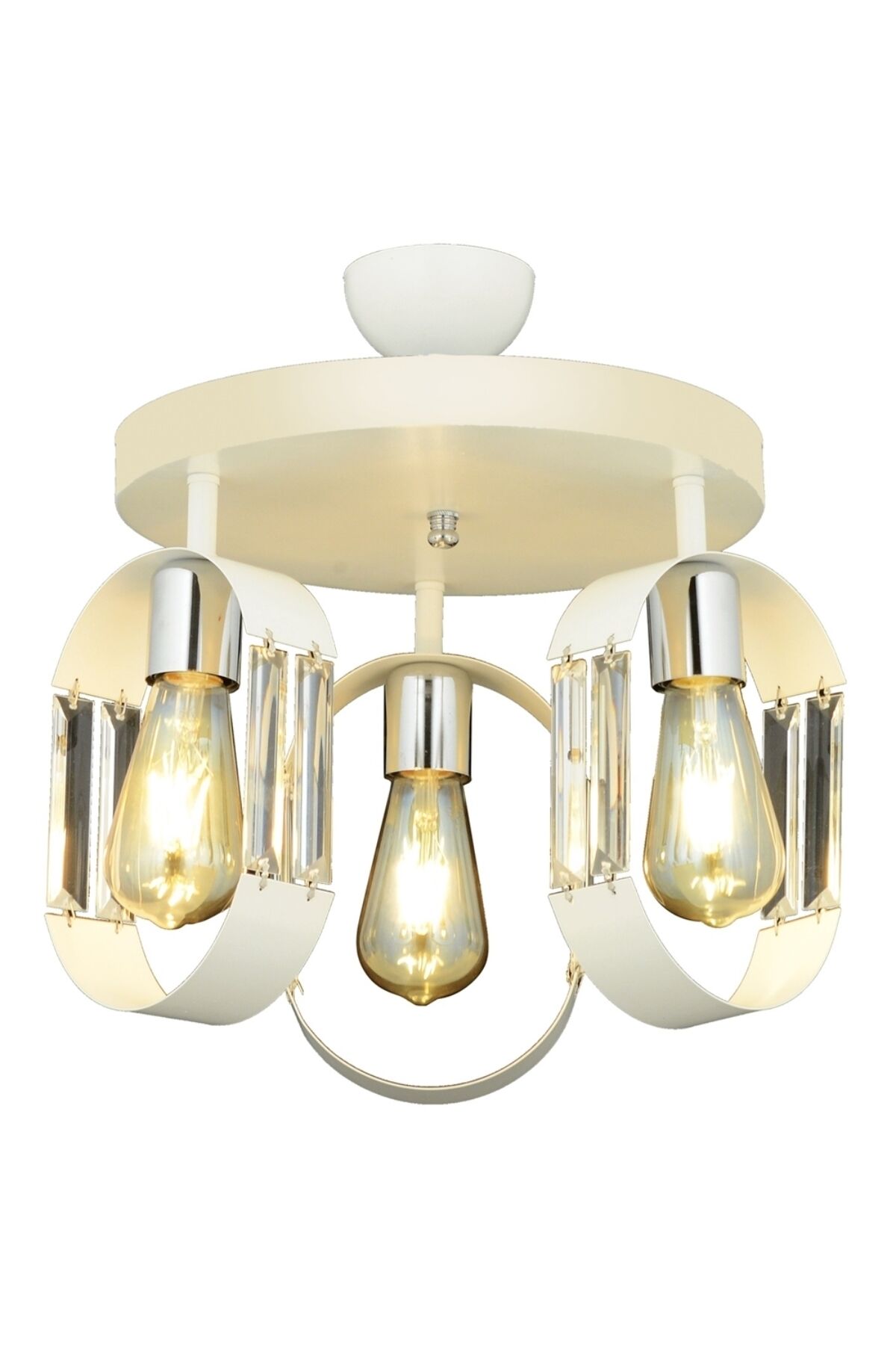 Speed Modern Avize E27 36W 40cm Metal Beyaz Dorbien-FZ-7380-3Y-B