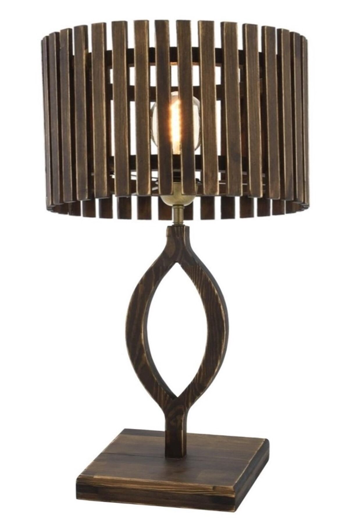 Lenzo Çalışma Masası Lambası E27 12W 30cm Metal Eskitme Avonni-HML-9024-1E