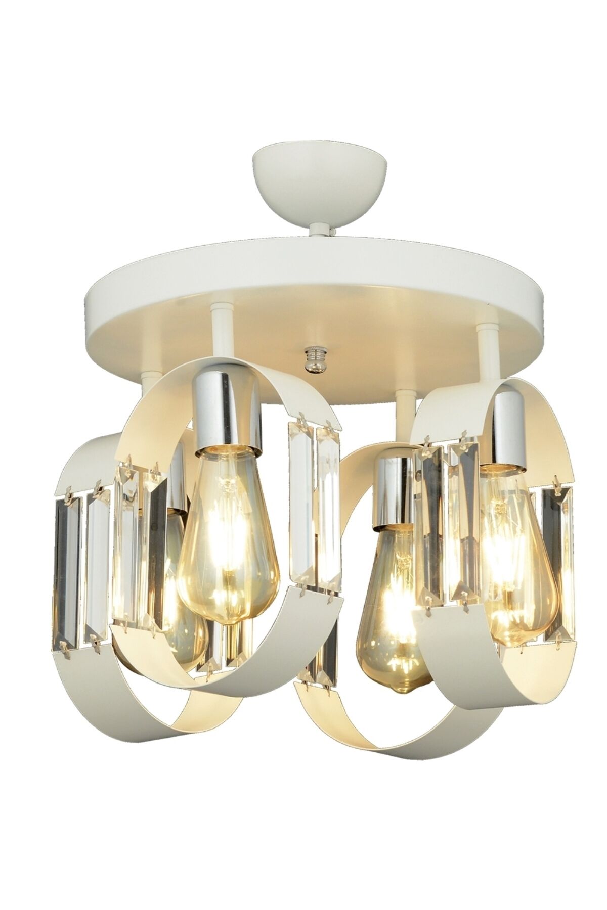 Speed Modern Avize E27 48W 30cm Metal Beyaz Dorbien-FZ-7380-4Y-B