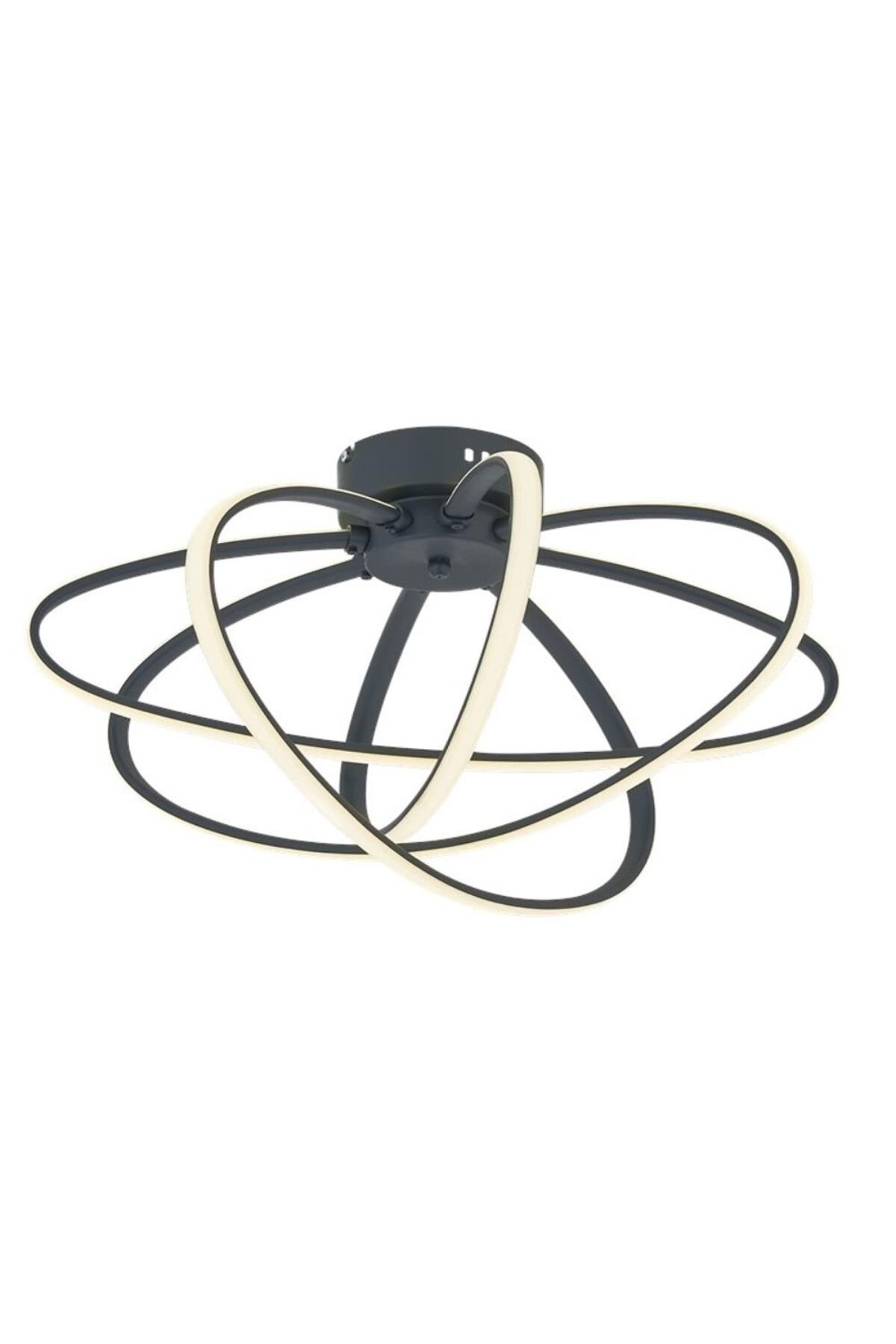 Hoops Modern Avize LED 88W 50cm Metal Gri Avonni-AR-4357-4GR