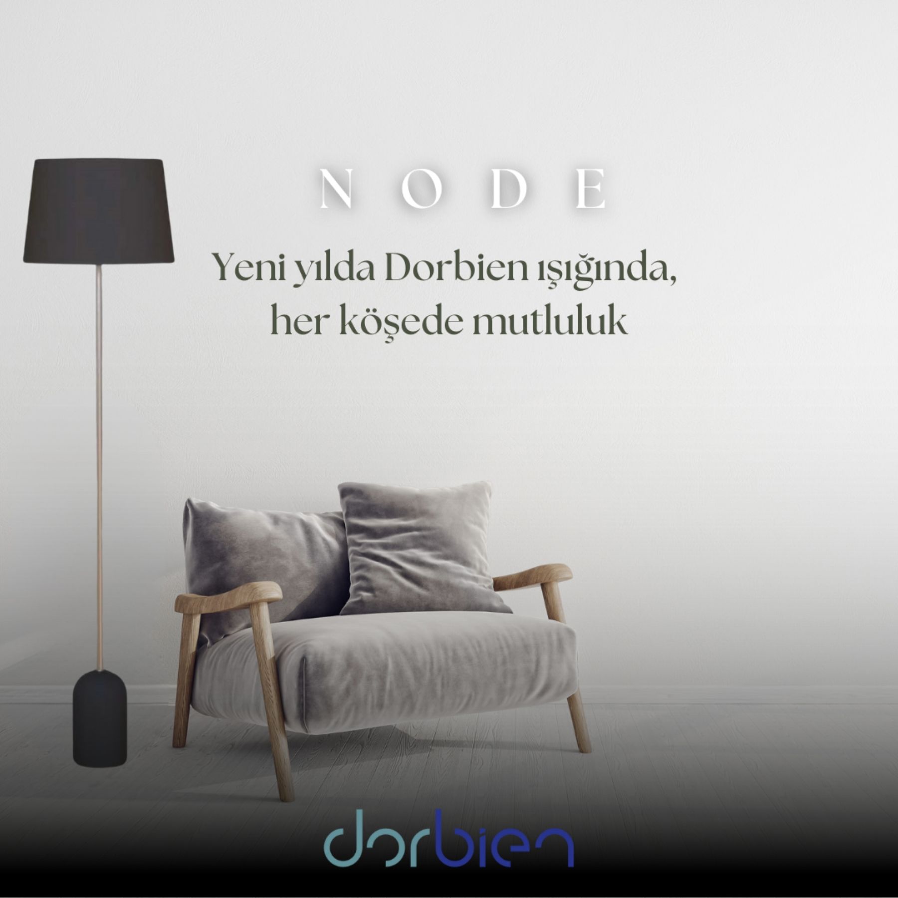 Node Lambader E27 6W 38cm Ahşap Siyah Dorbien-LM-2549-16208