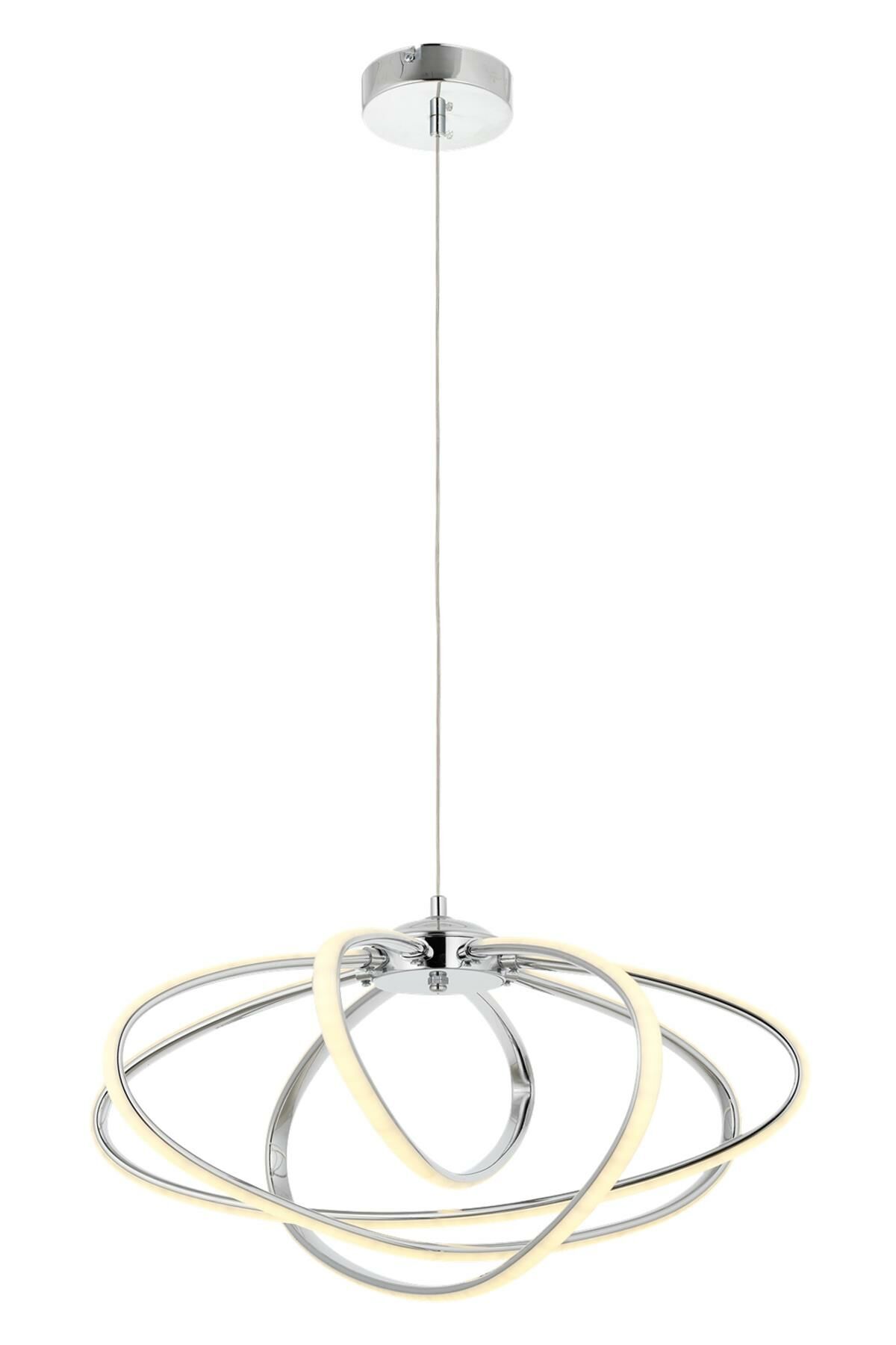 Hoops Modern Avize LED 88W 50cm Metal Krom Avonni-AV-4357-4K