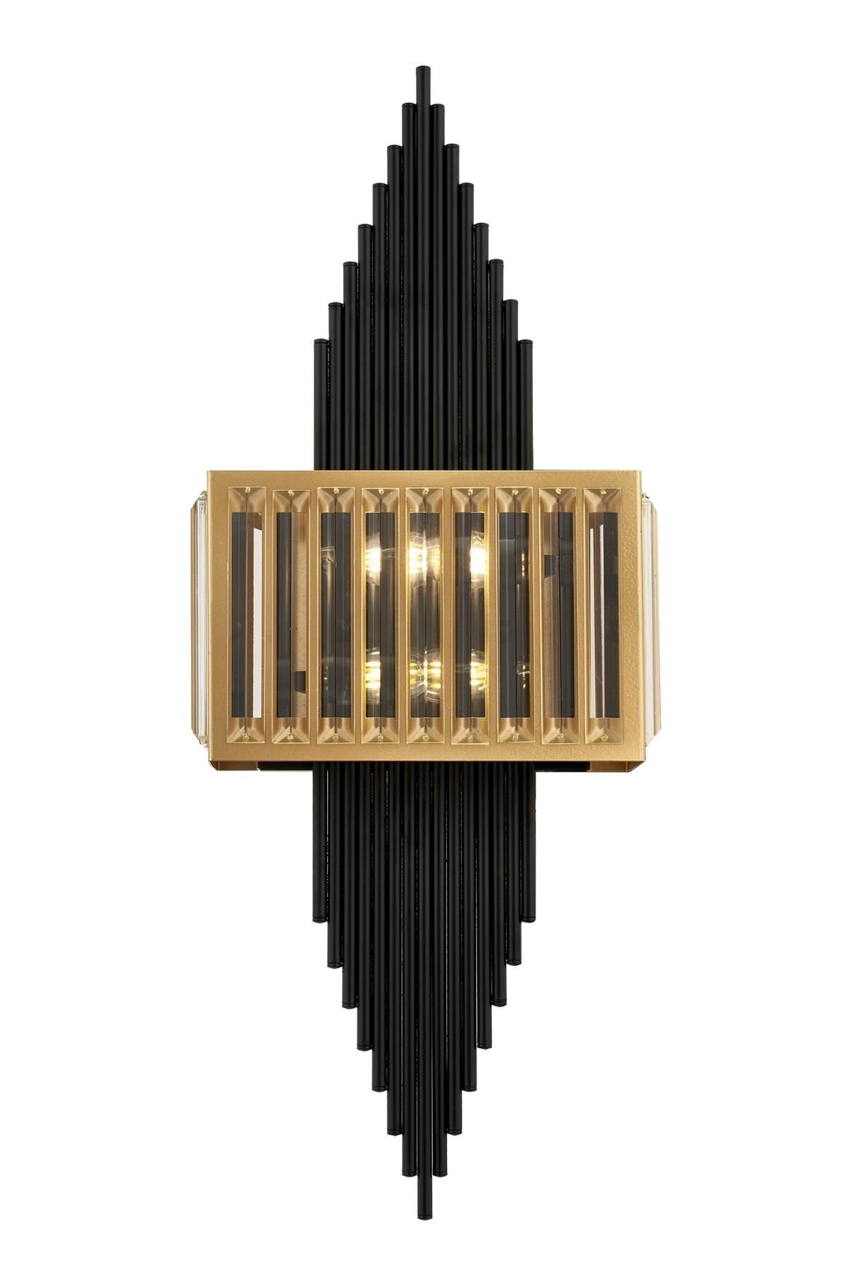 Dustin Aplik E14 12W 27x15cm Metal Siyah Avonni-AP-62180-2BSY