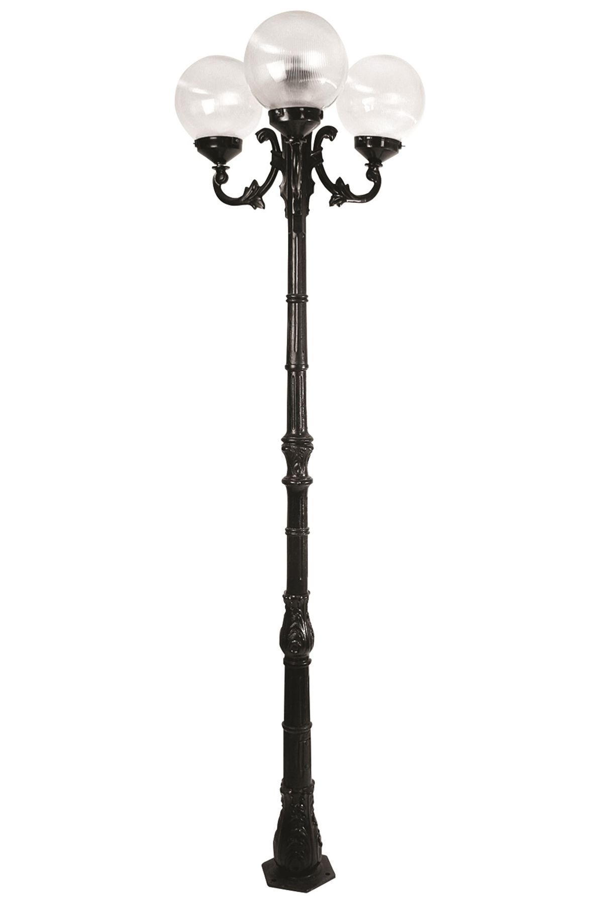 Bahçe Direkleri E27 36W 70cm Alüminyum Siyah Dorbien-BDR-68097-3BSY