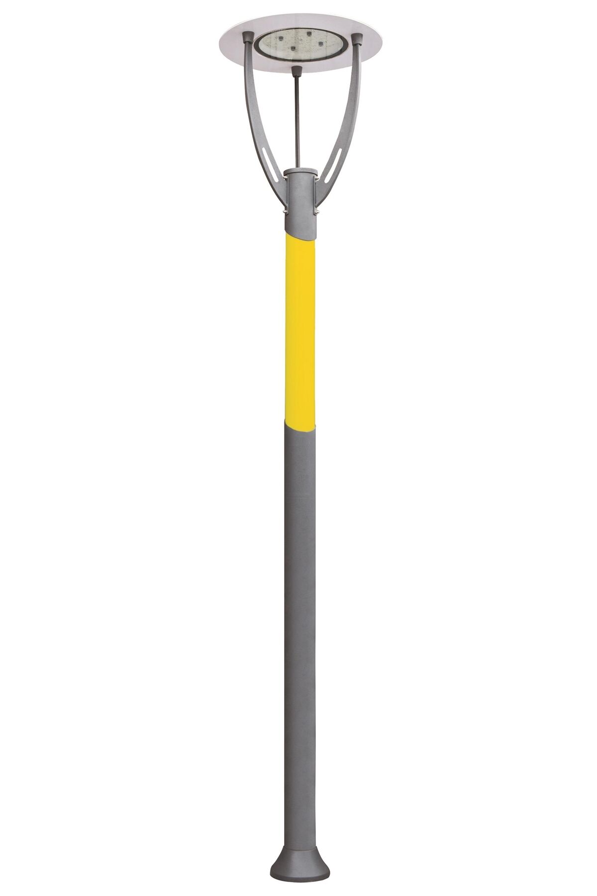 Bahçe Direkleri LED 16W 75cm Çelik Boru Gri/Sarı Dorbien-BDR-68100-SA-LED
