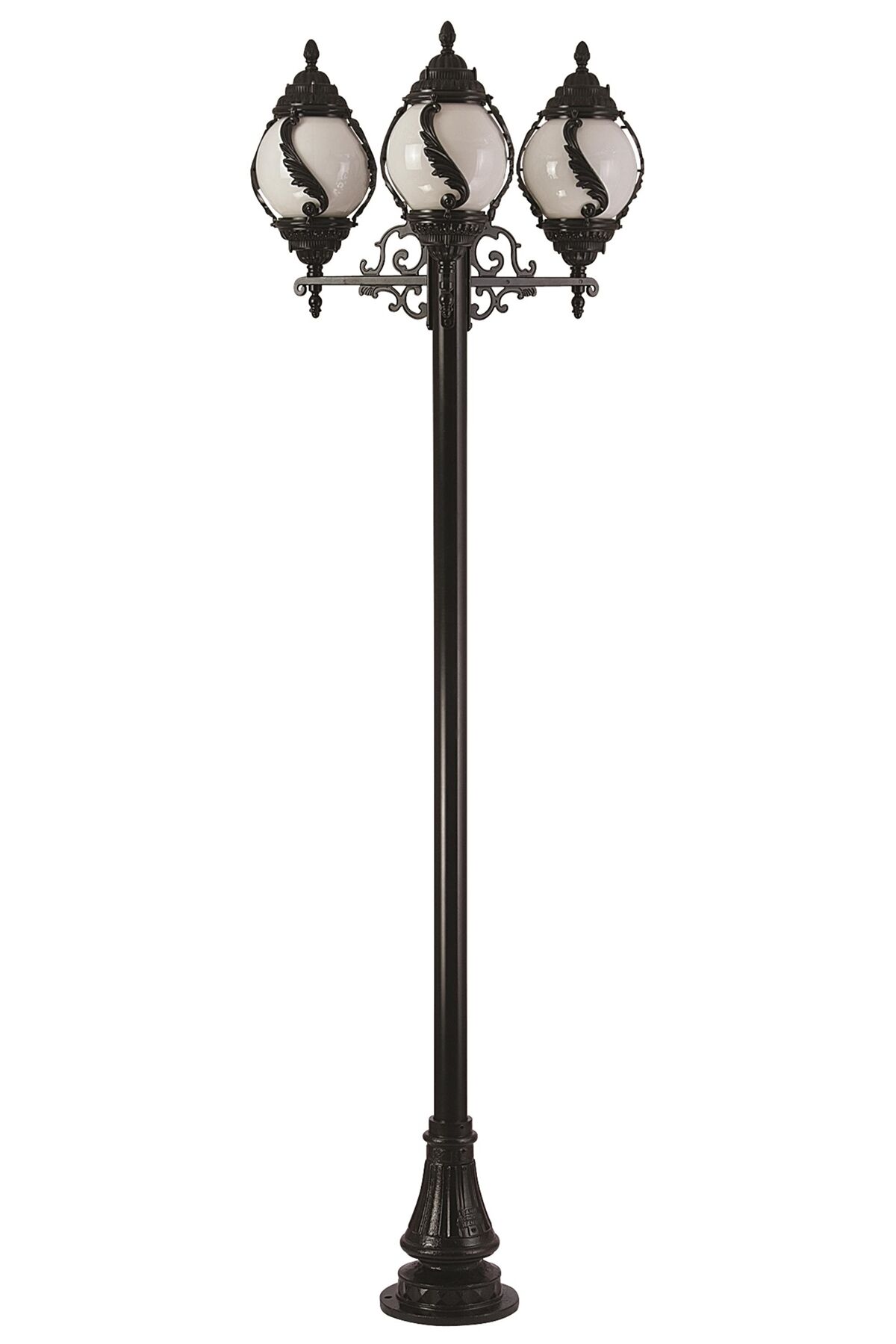Bahçe Direkleri E27 36W 85x30cm Alüminyum Siyah Dorbien-BDR-68182-3BSY