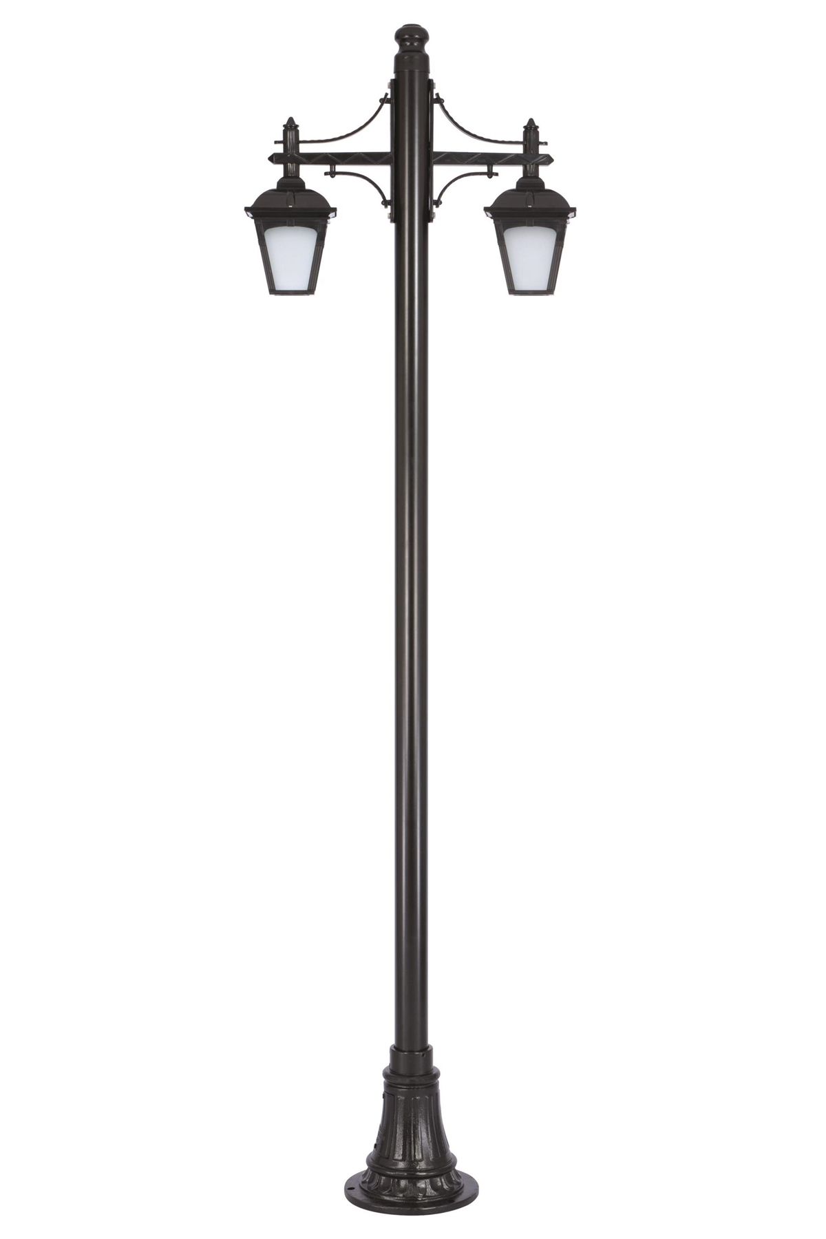 Bahçe Direkleri E27 24W 80x20cm Çelik Boru Siyah Dorbien-BDR-68185-2BSY-M1