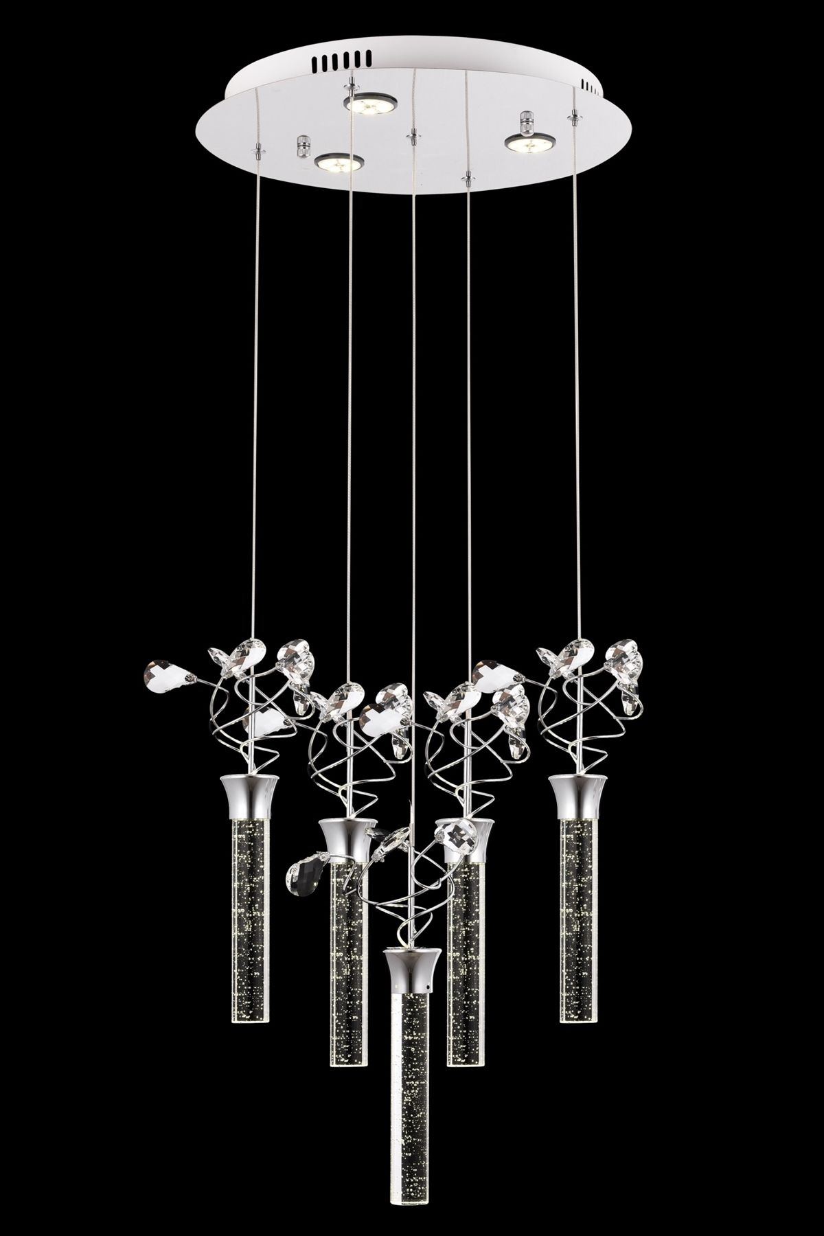 Antidote Modern Avize LED 50W 40cm Metal Krom Avonni-AV-1753-5KT