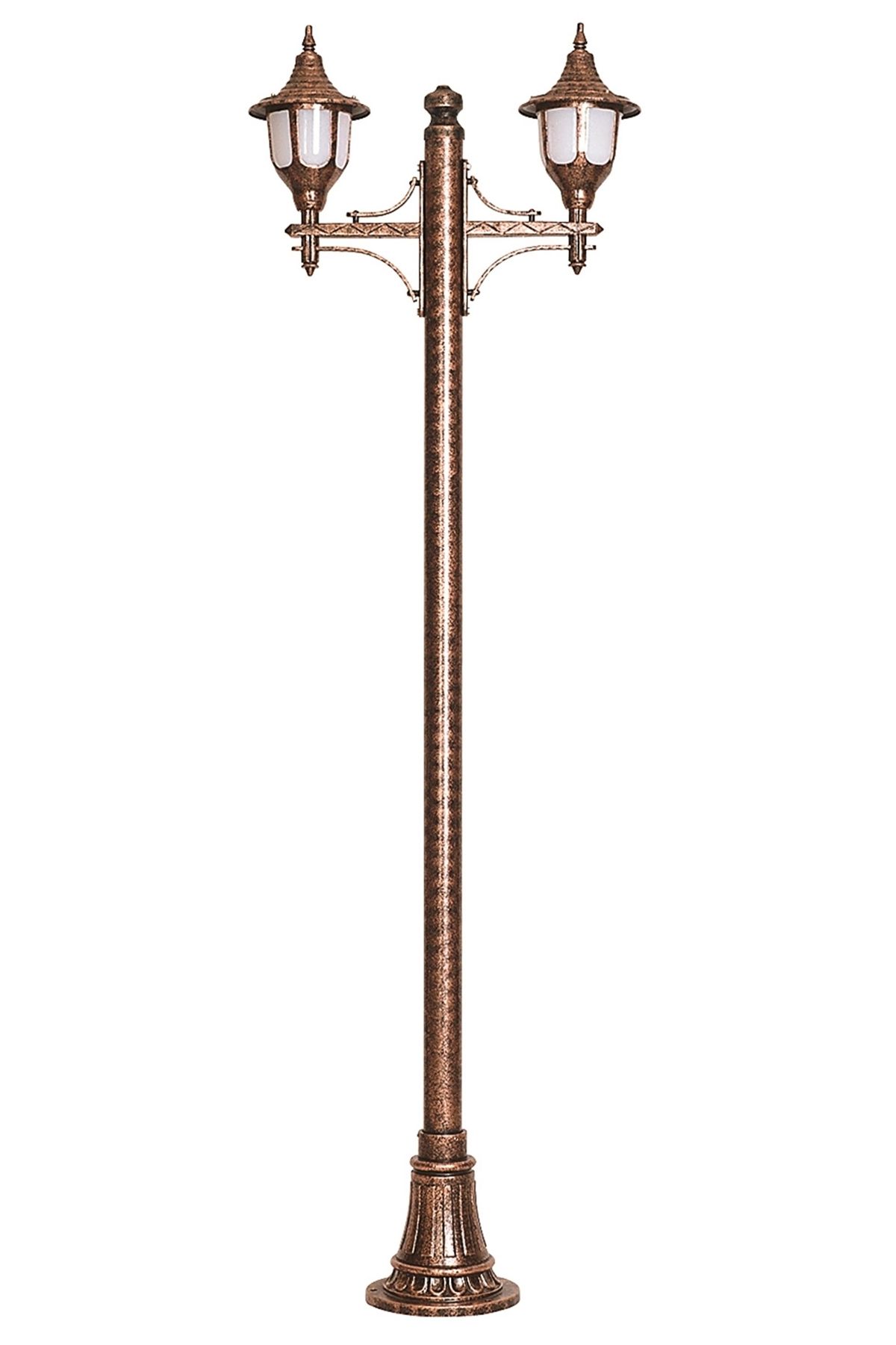 Bahçe Direkleri E27 24W 75x24cm Çelik Boru Kahverengi Dorbien-BDR-68190-2BKR